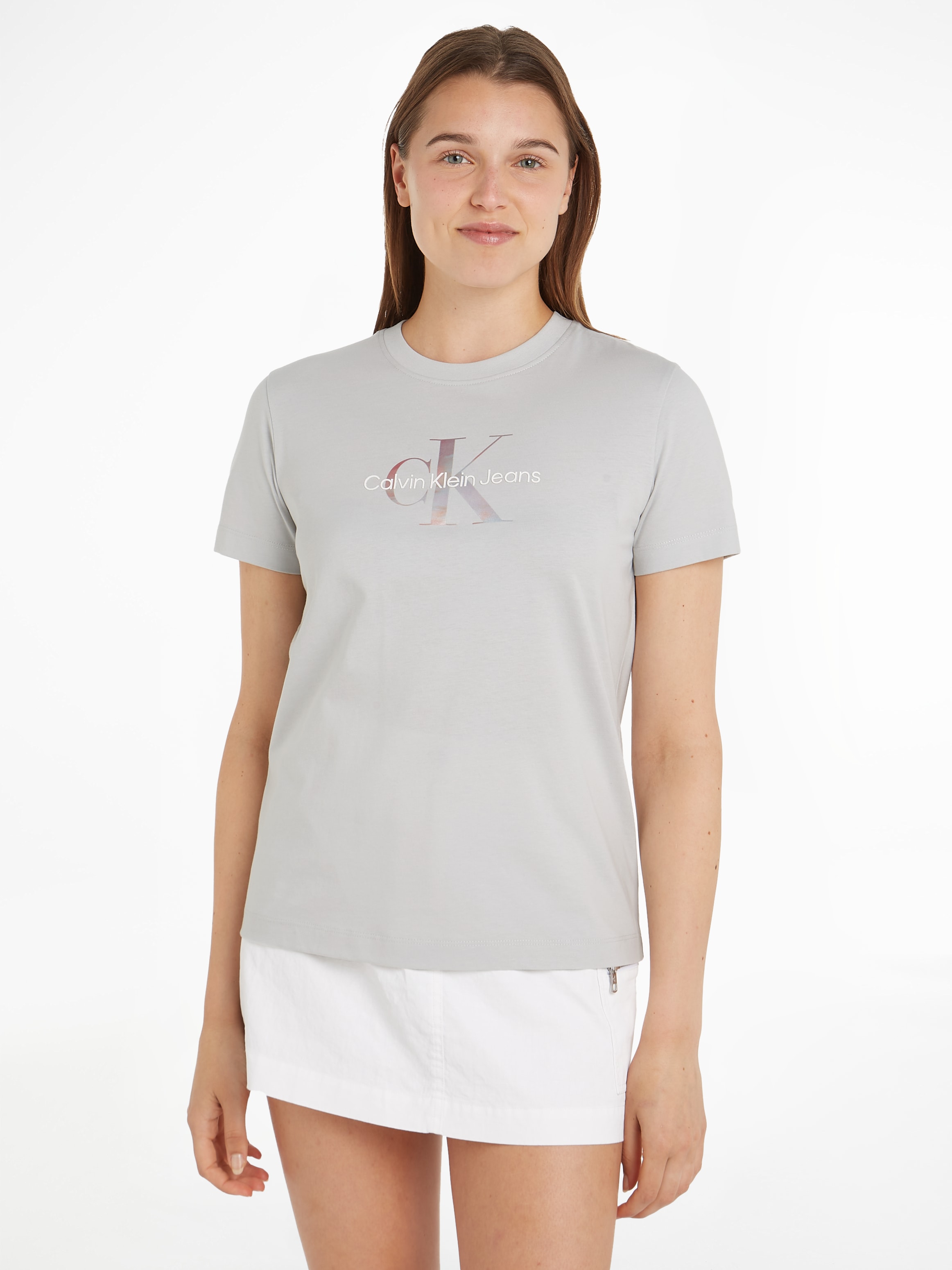 Calvin Klein Jeans T-Shirt »DIFFUSED MONOLOGO REGULAR TEE«, mit Logoschriftzug-Calvin Klein 1