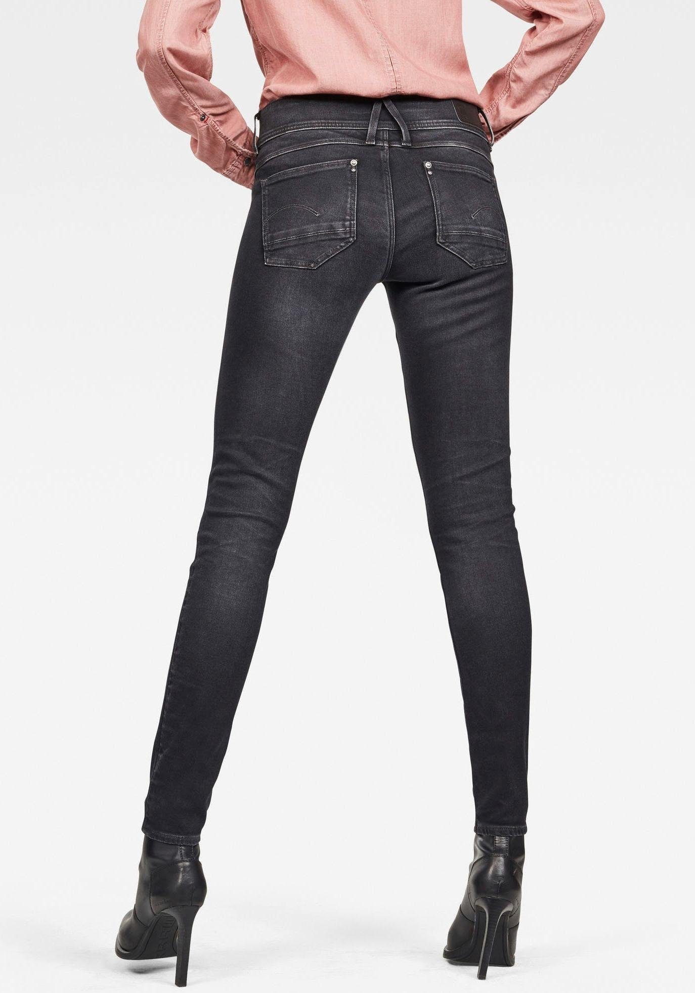 Image of G-Star RAW Skinny-fit-Jeans »Lynn Mid Waist Skinny«, mit Elasthan-Anteil bei Ackermann Versand Schweiz