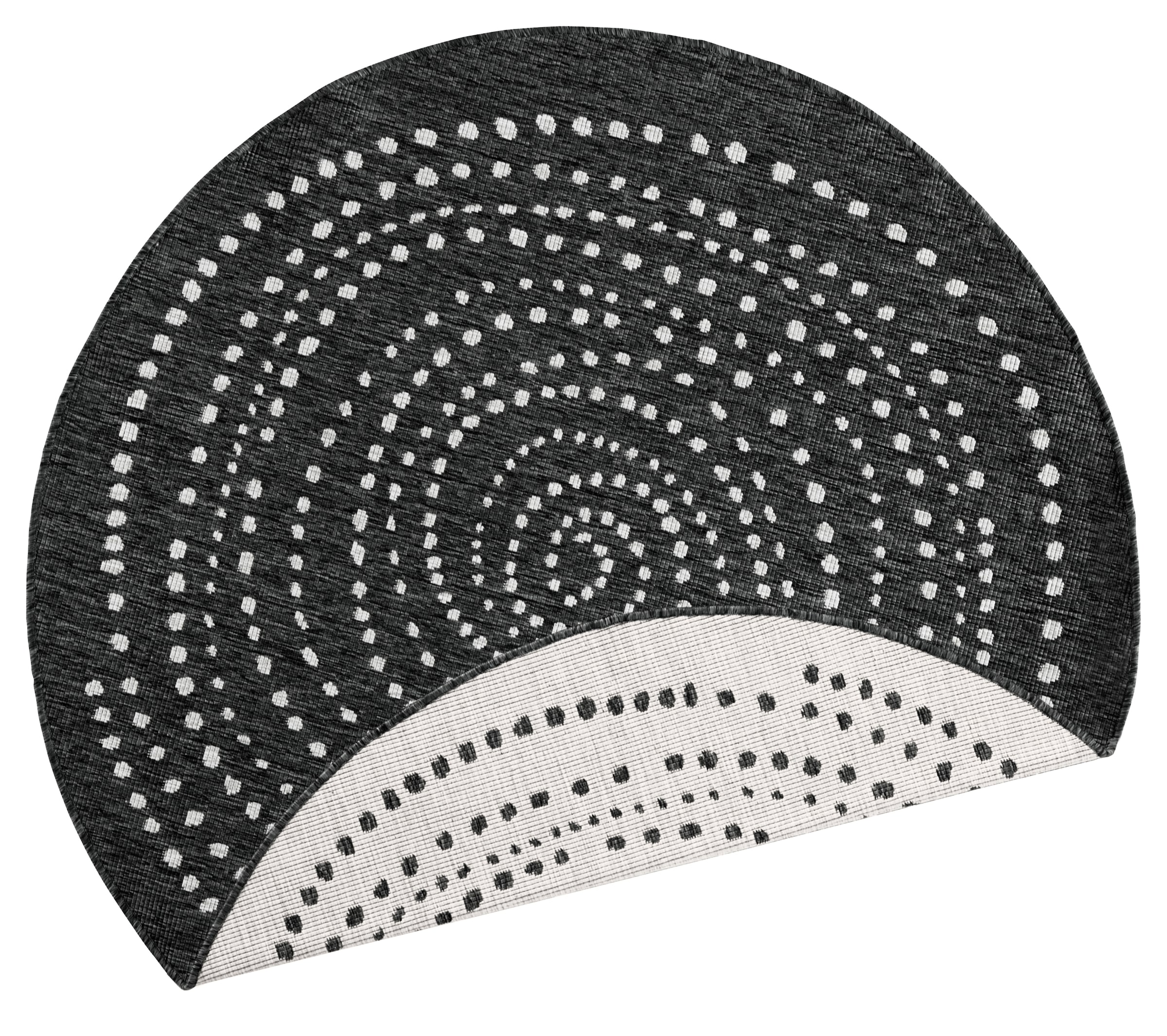 NORTHRUGS Teppich »Bali Wendeteppich«, rund, 5 mm Höhe, In-& Outdoor, Wetterfest, Balkon, Garten, Wohnzimmer, Wasserfest