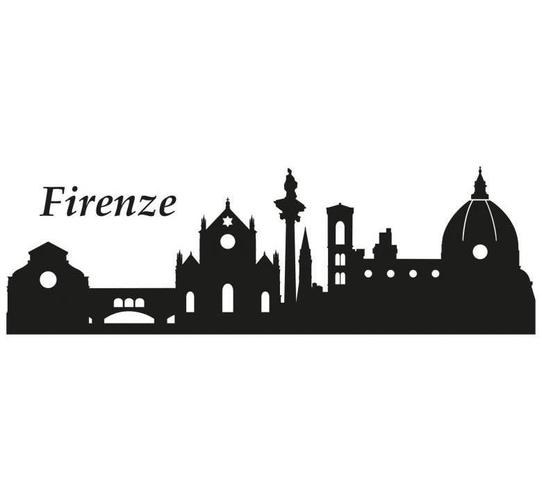 Image of Wall-Art Wandtattoo »XXL Stadt Skyline Firenze 120cm«, (1 St.) bei Ackermann Versand Schweiz