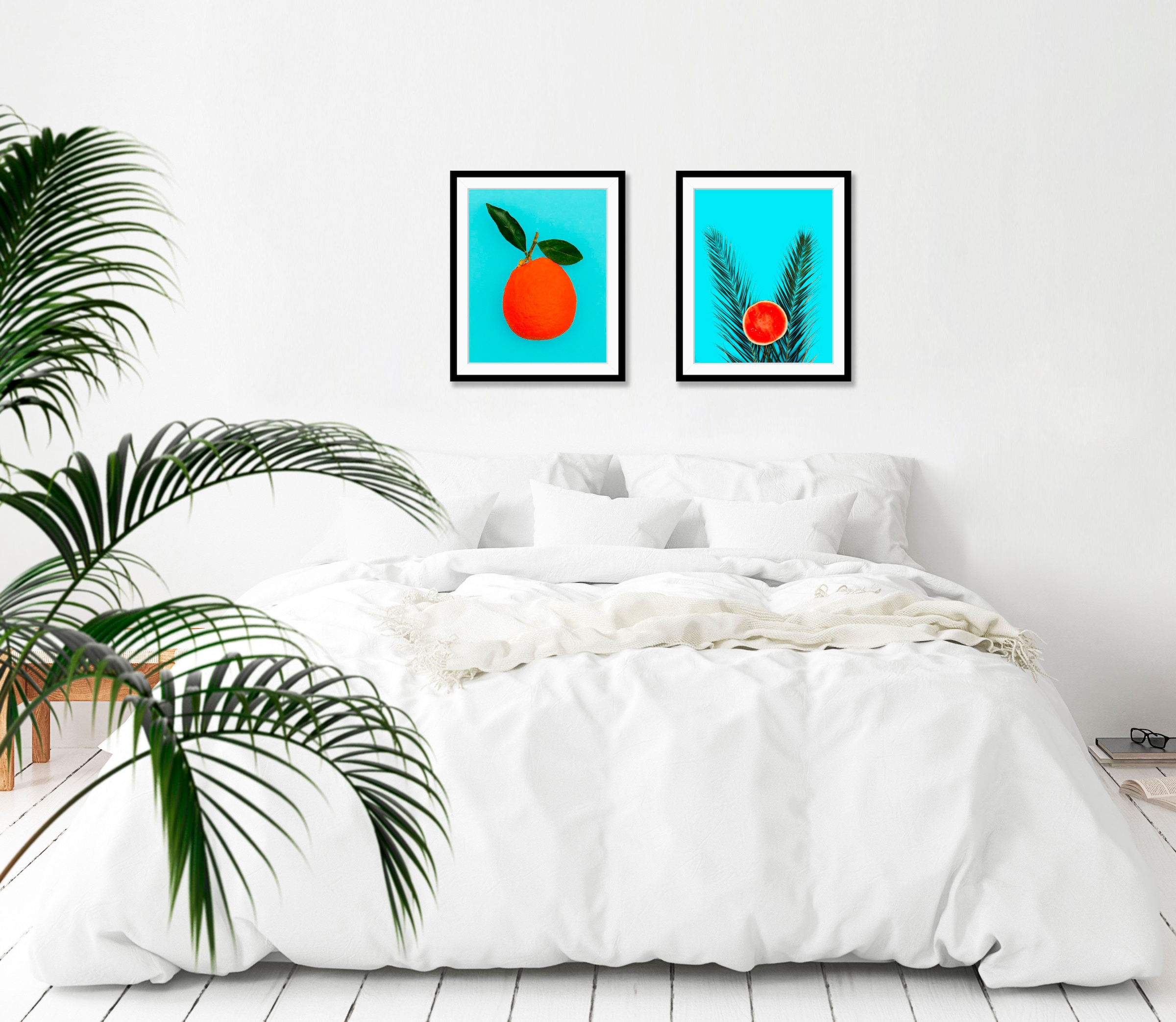 Image of queence Bild "Ruben" Essen Kunst Lebensmittel Obst Obst Bilder Palmen Pflanzen Pflanzenbilder 1 Stk. tlg. HD Premium Poster-Druck inkl. Holzrahmen
