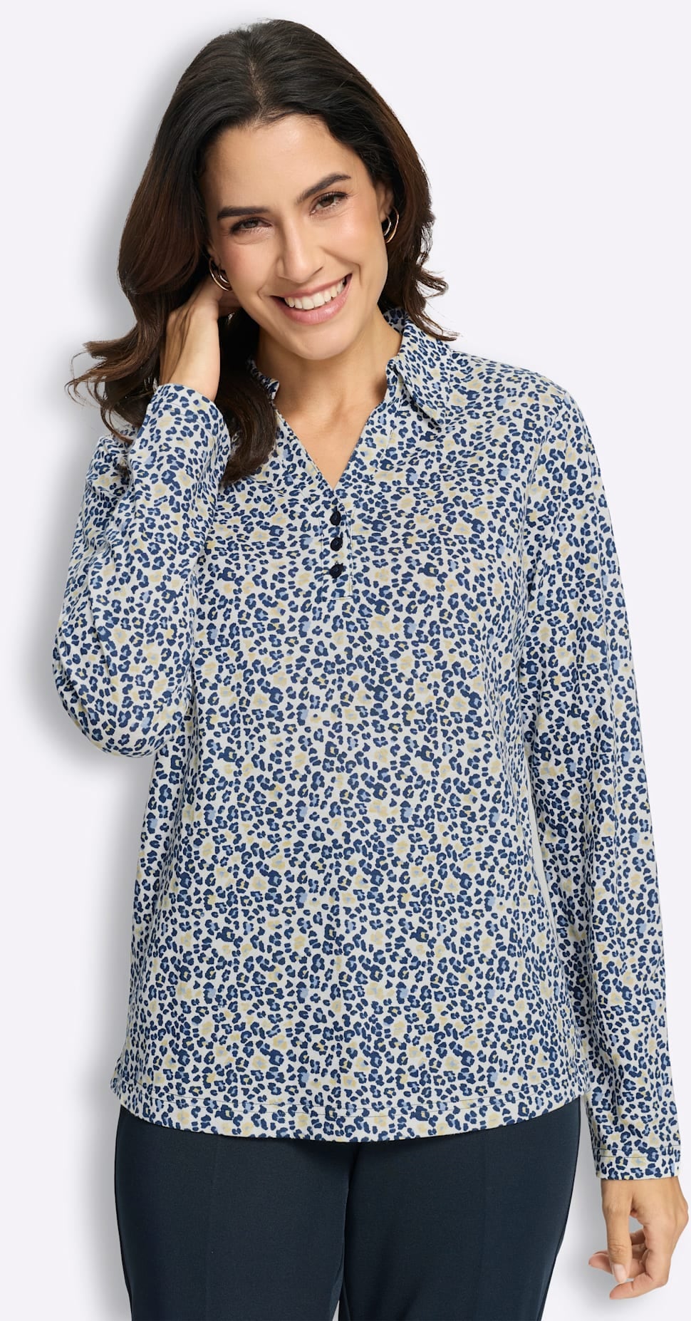Image of Inspirationen Poloshirt "Print-Shirt" 1