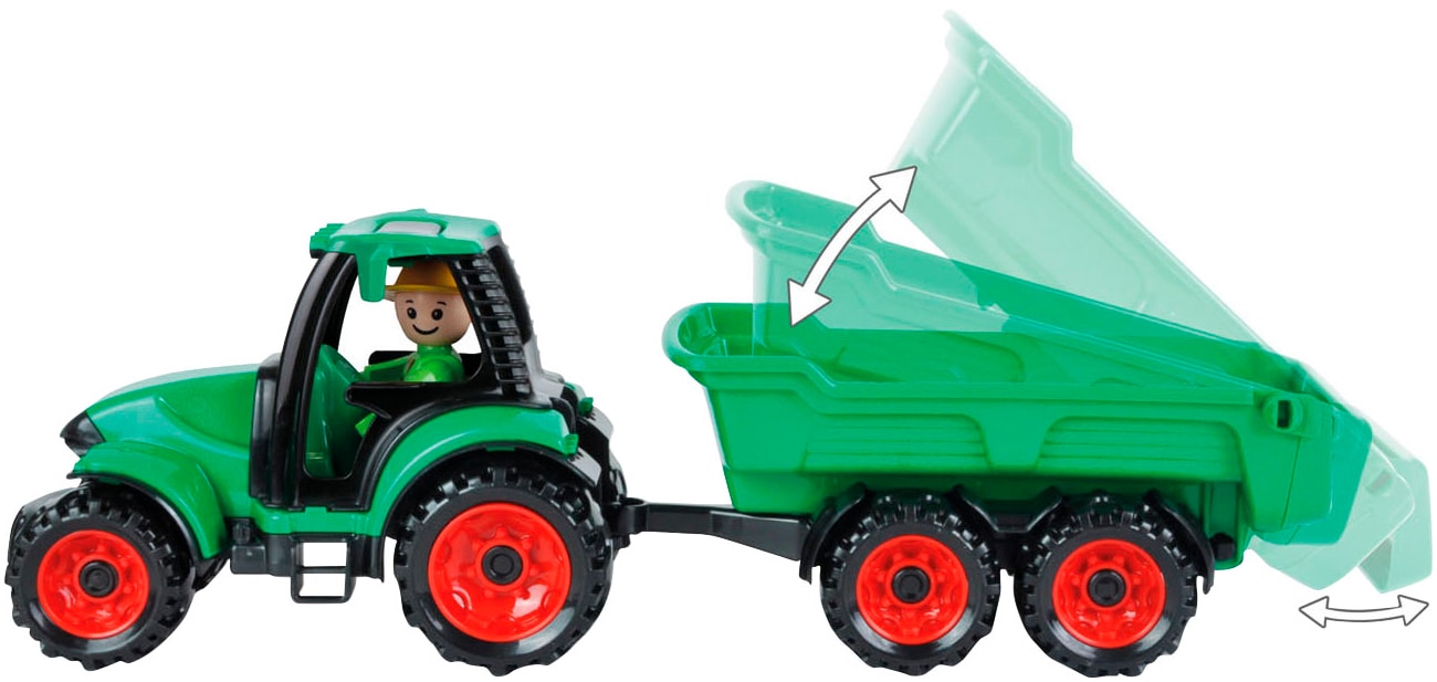 Lena® Tracteur jouet »Truckies« mit Anhänger; inklusive Spielfigur; Made in Europe