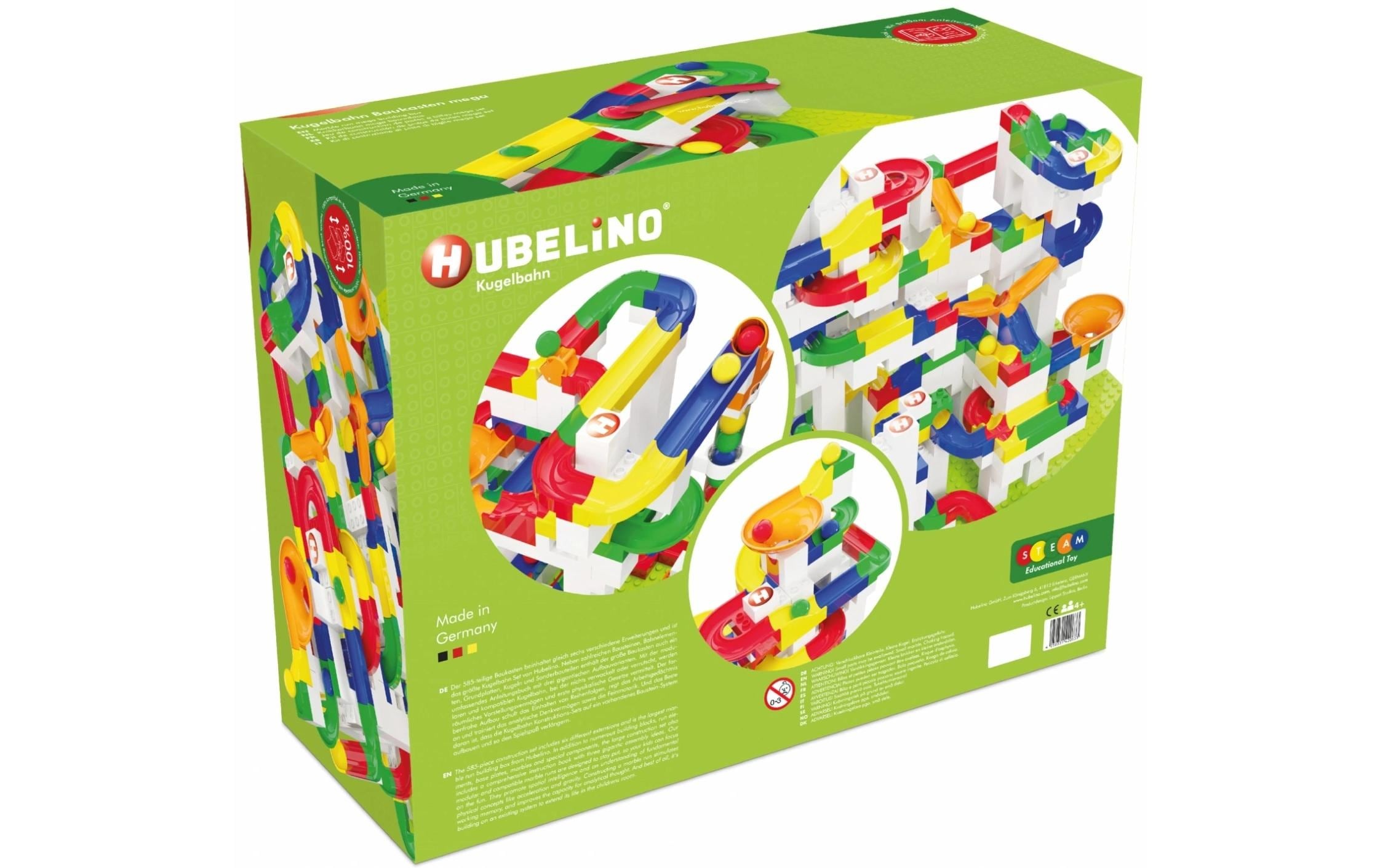 HUBELINO Kugelbahn »Mega 585 Teile«, (585 tlg.)