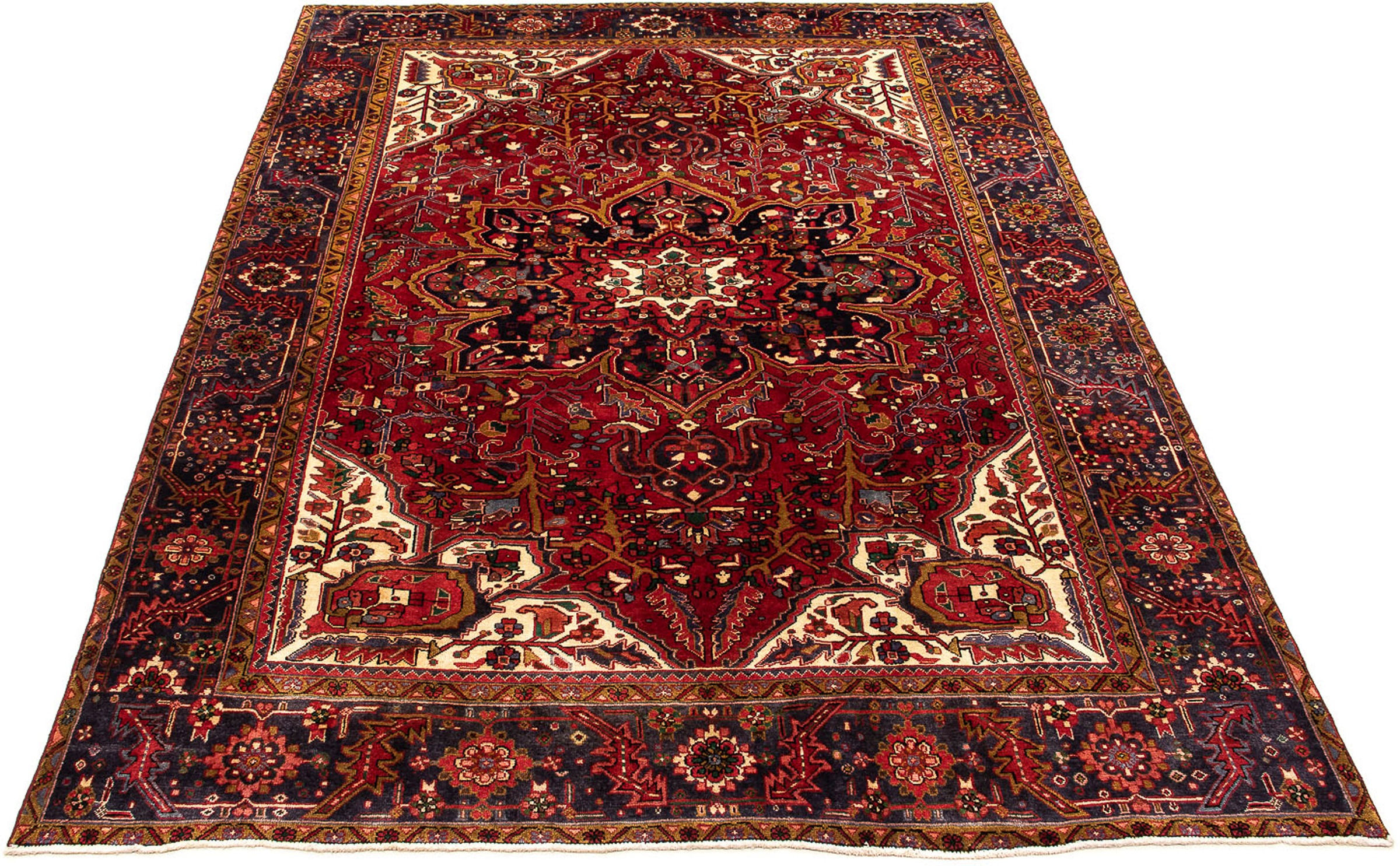 Image of morgenland Orientteppich »Perser - Nomadic - 362 x 277 cm - dunkelrot«, rechteckig, 10 mm Höhe, Wohnzimmer, Handgeknüpft, Einzelstück mit Zertifikat bei Ackermann Versand Schweiz