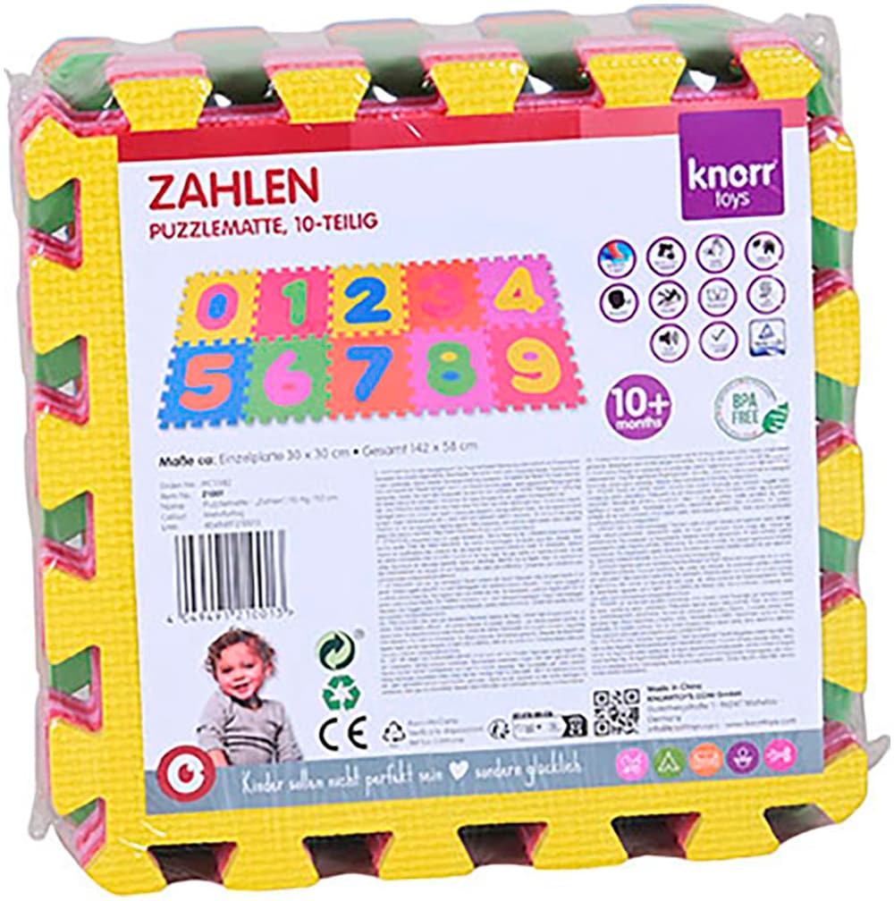 Knorrtoys® Puzzle »Zahlen«, (10 tlg.), Puzzlematte, Bodenpuzzle