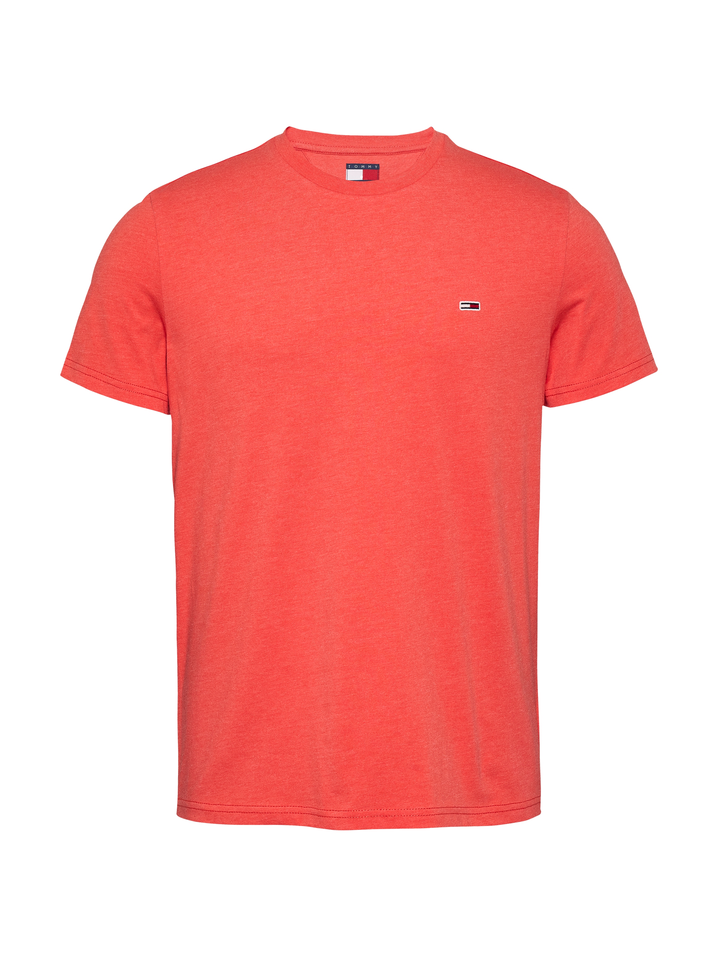 Tommy Jeans T-Shirt »TJM XSLIM JASPE HTR TEE EXT«, Mit Rundhalsausschnitt
