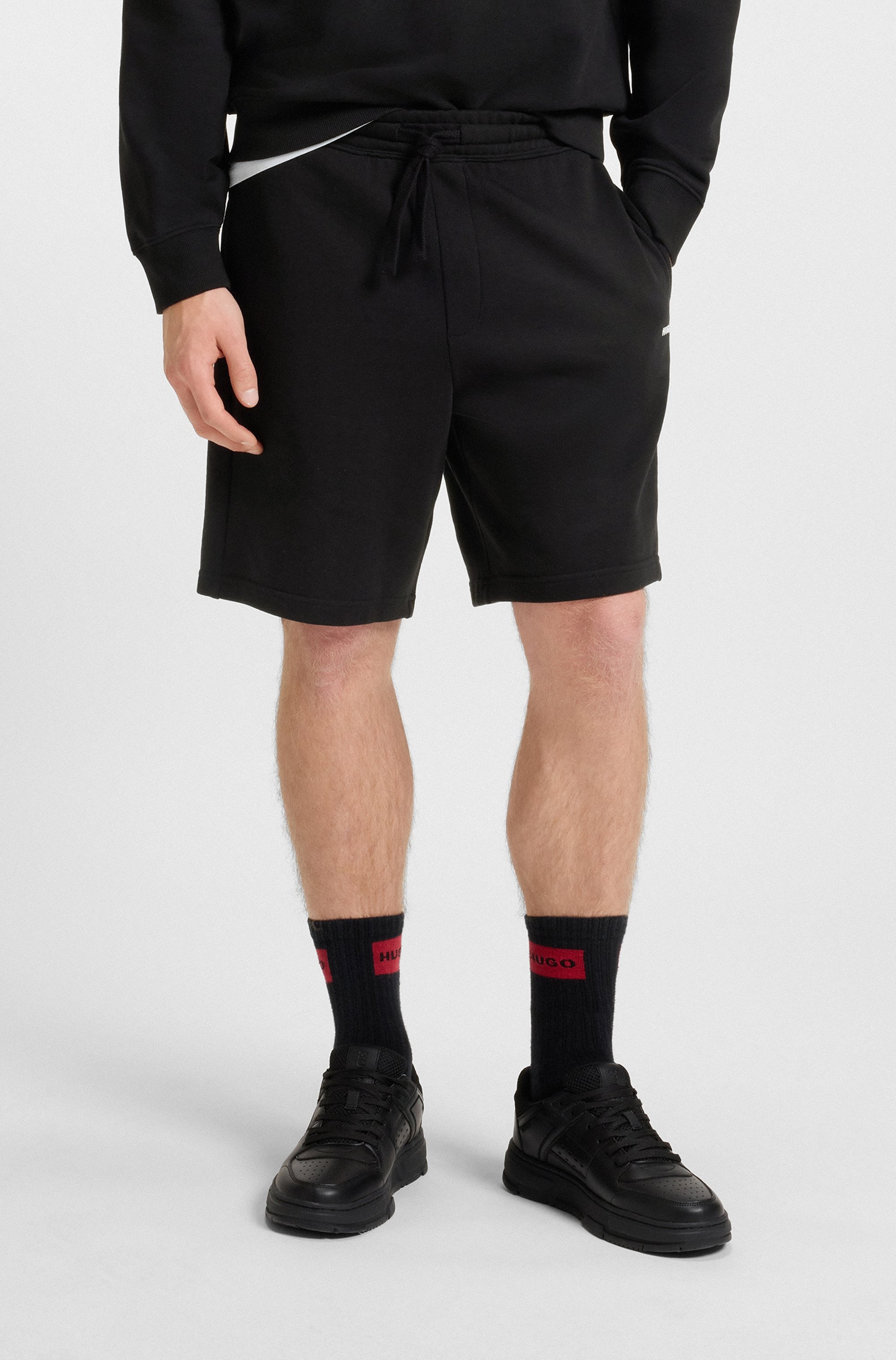 Image of HUGO Sweatshorts "Dayono" Relaxed Fit, Elastikbund, reine Baumwolle