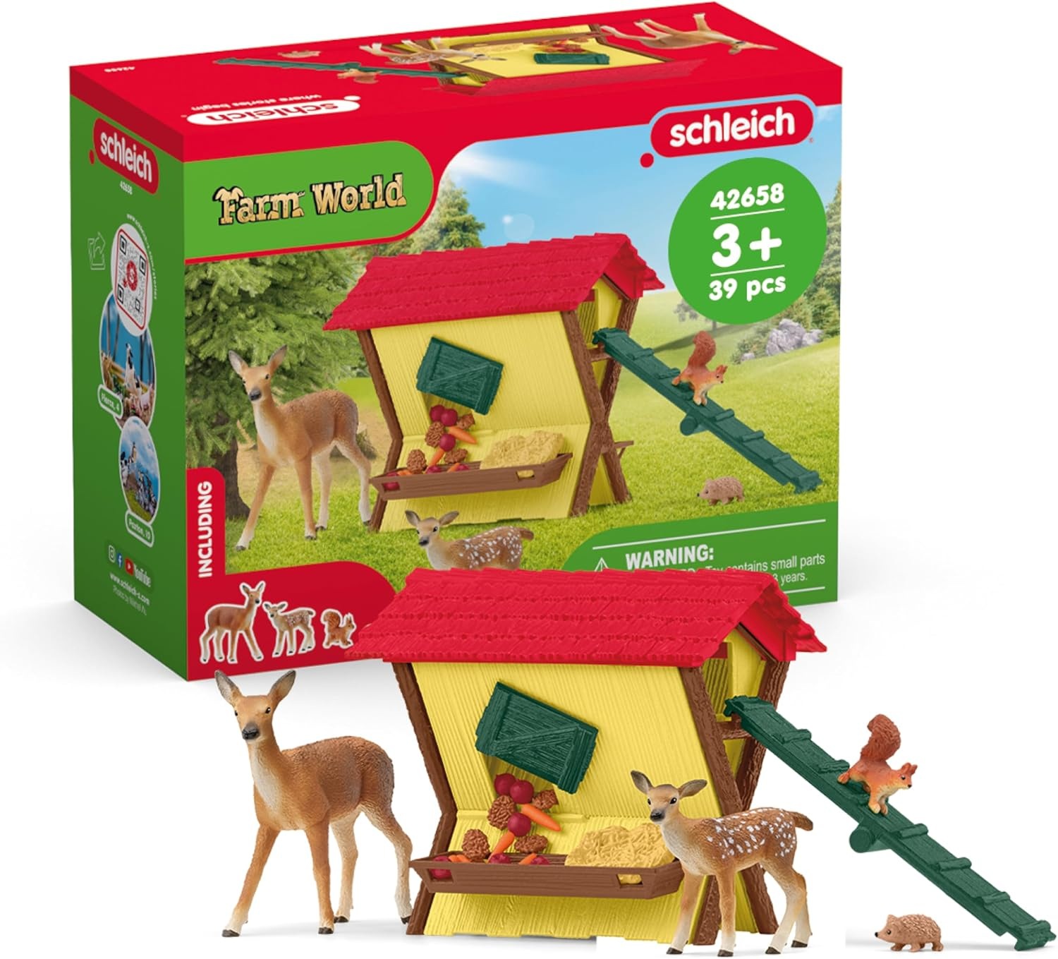 Image of Schleich Spielwelt "FARM WORLD, Fütterung der Waldtiere (42658)"