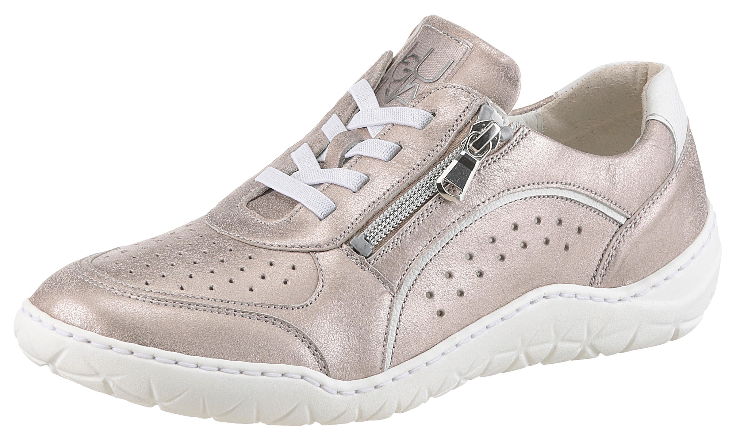 Image of Waldläufer Slip-On Sneaker "K-MILENA", Komfortschuh, Bequemschuh in extrabreiter Weite K
