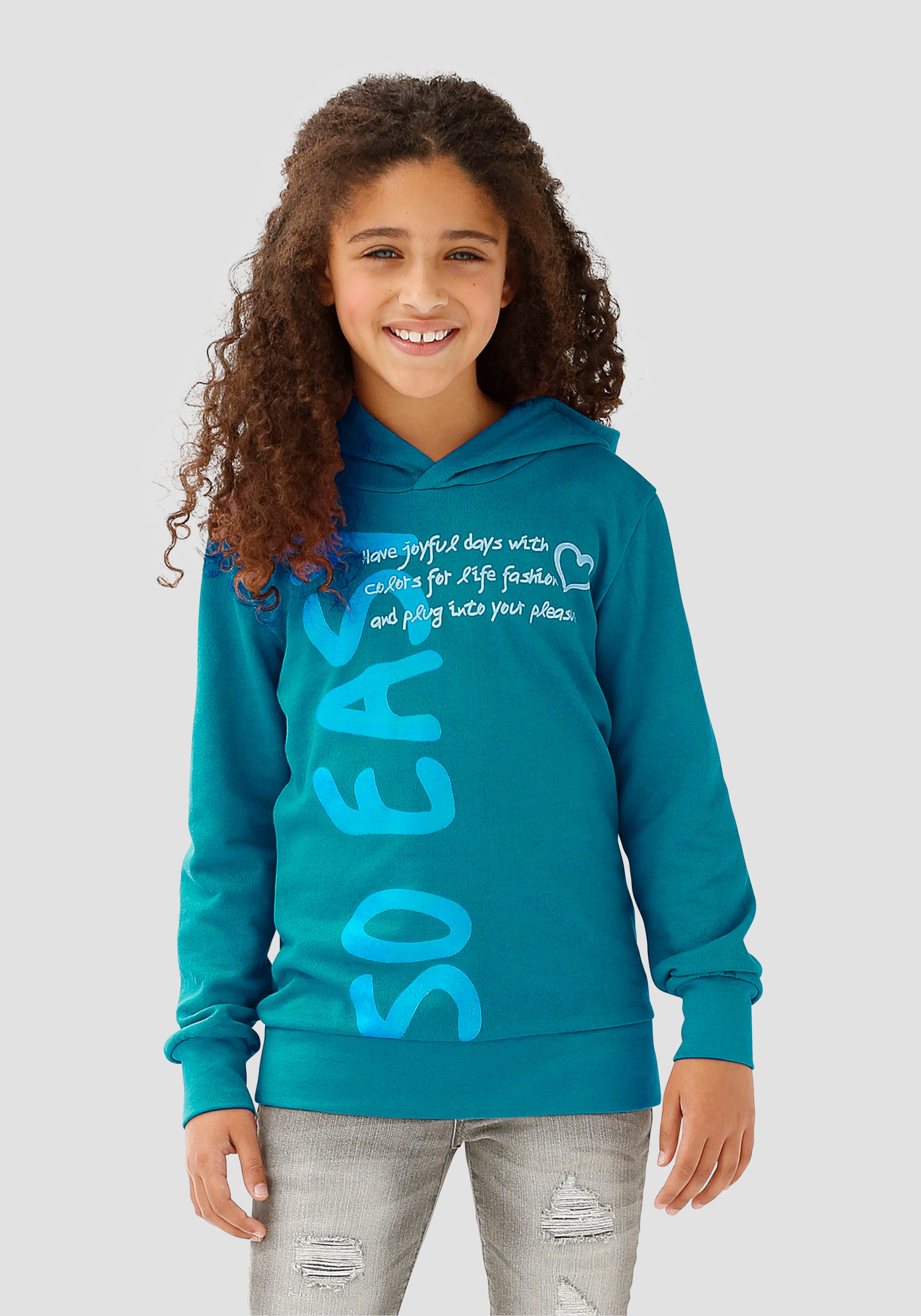 Image of KIDSWORLD Kapuzenshirt »so easy«, in längerer Form bei Ackermann Versand Schweiz