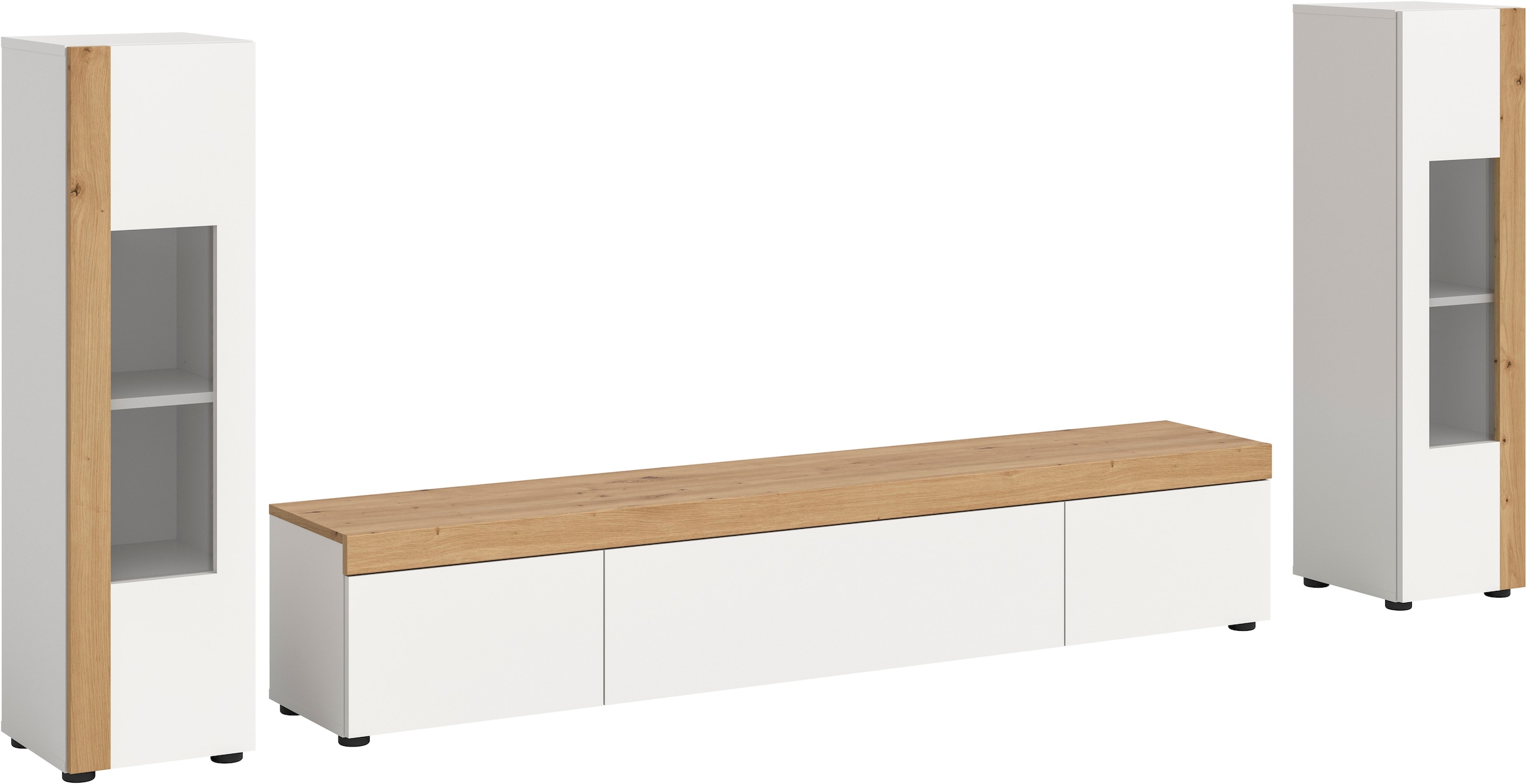 Image of Home affaire Wohnwand "Svala, Breite 180 cm, Wohnkombination" Set, 3 Stk. tlg.