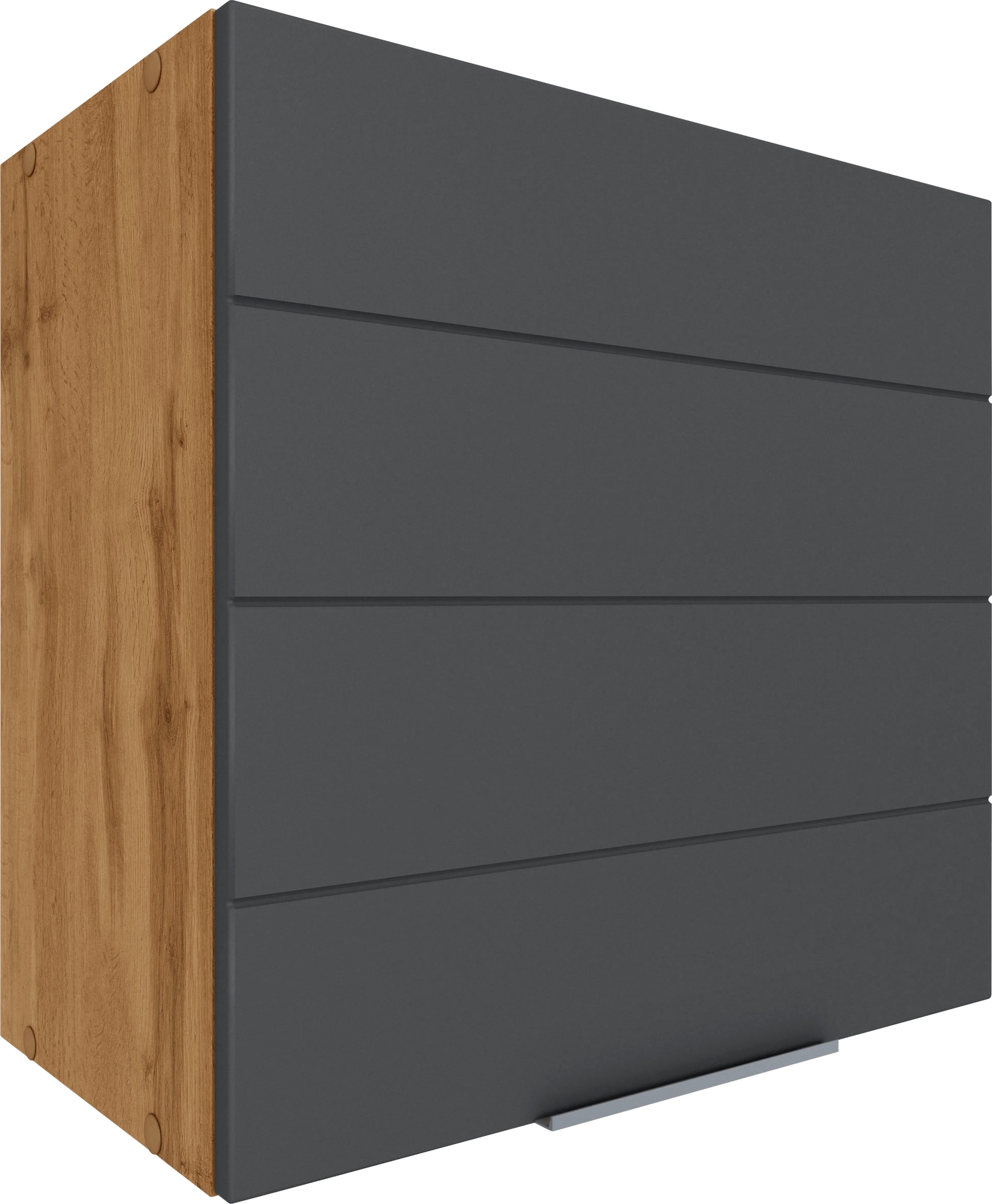 KOCHSTATION Hängeschrank »KS-Luhe« 60 cm breit, hochwertige MDF-Fronten mit waagerechter Lisene