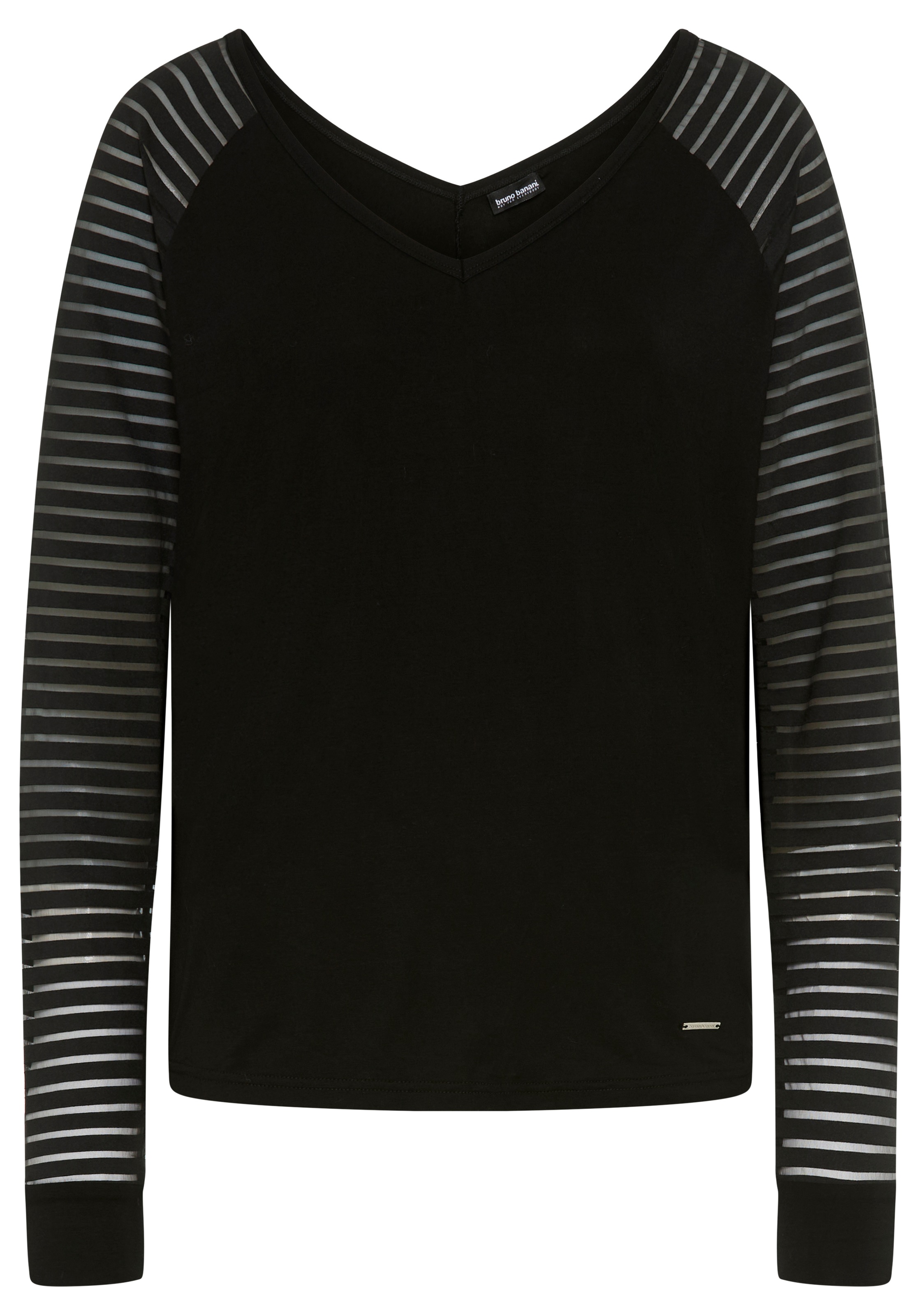 Bruno Banani V-Shirt, mit Mesh-Streifen im Ärmel - NEUE KOLLEKTION