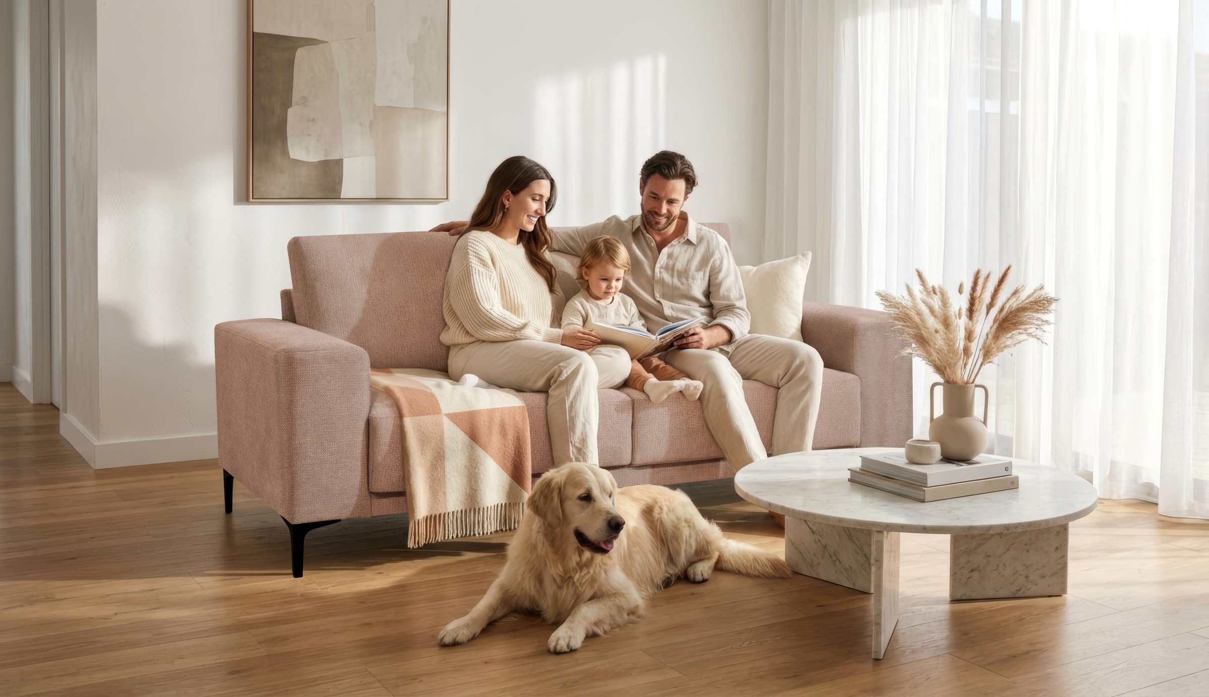 Image of GOODproduct 2-Sitzer "Xander" Breite 164 cm, Webstoff, Soft-Touch Chenille, schwarze Metallfüsse