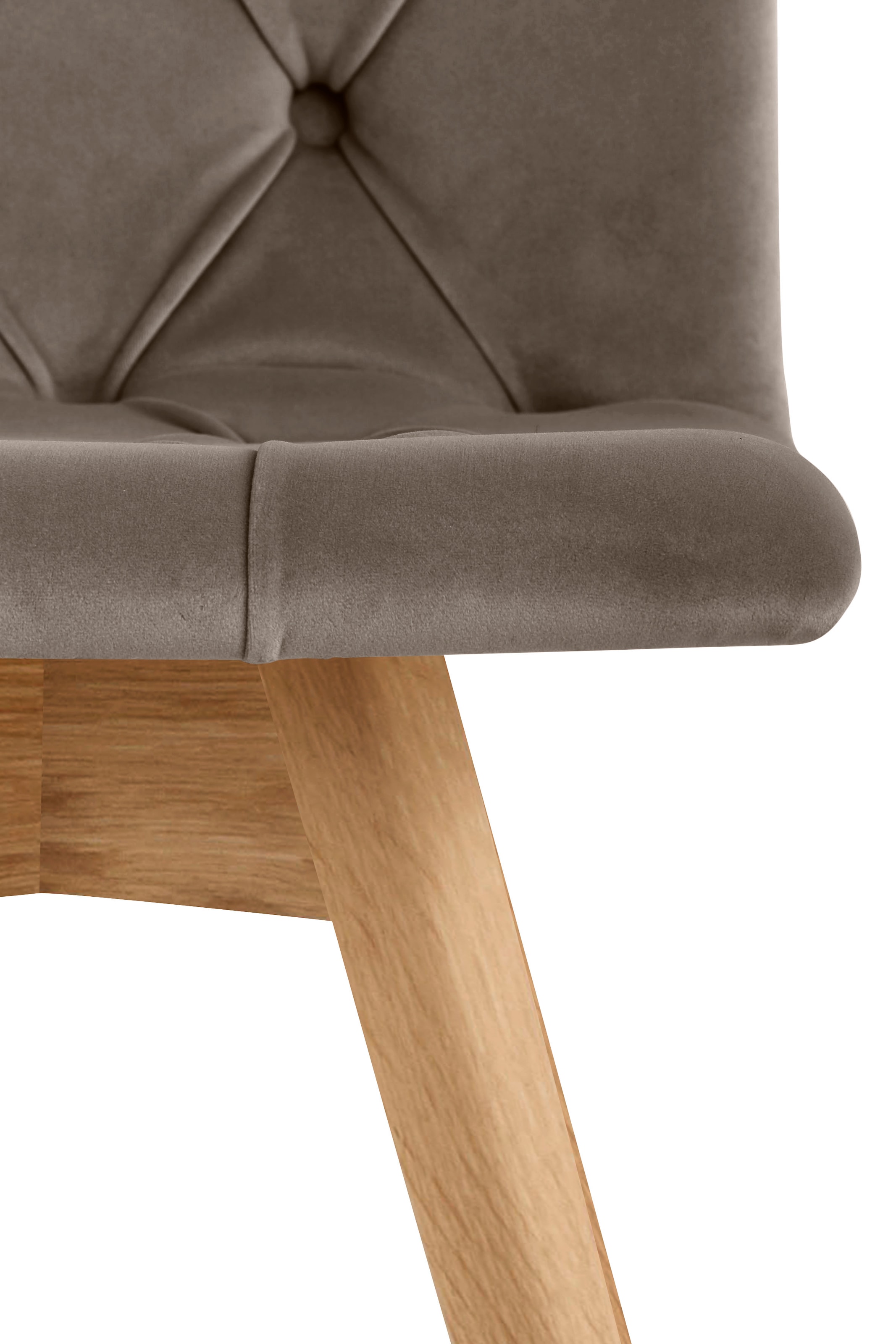 GOODproduct Chaise de salle à manger »Rania« (Set) 2 cuisim 2er/4er/6er Set, Massivholzbeinen