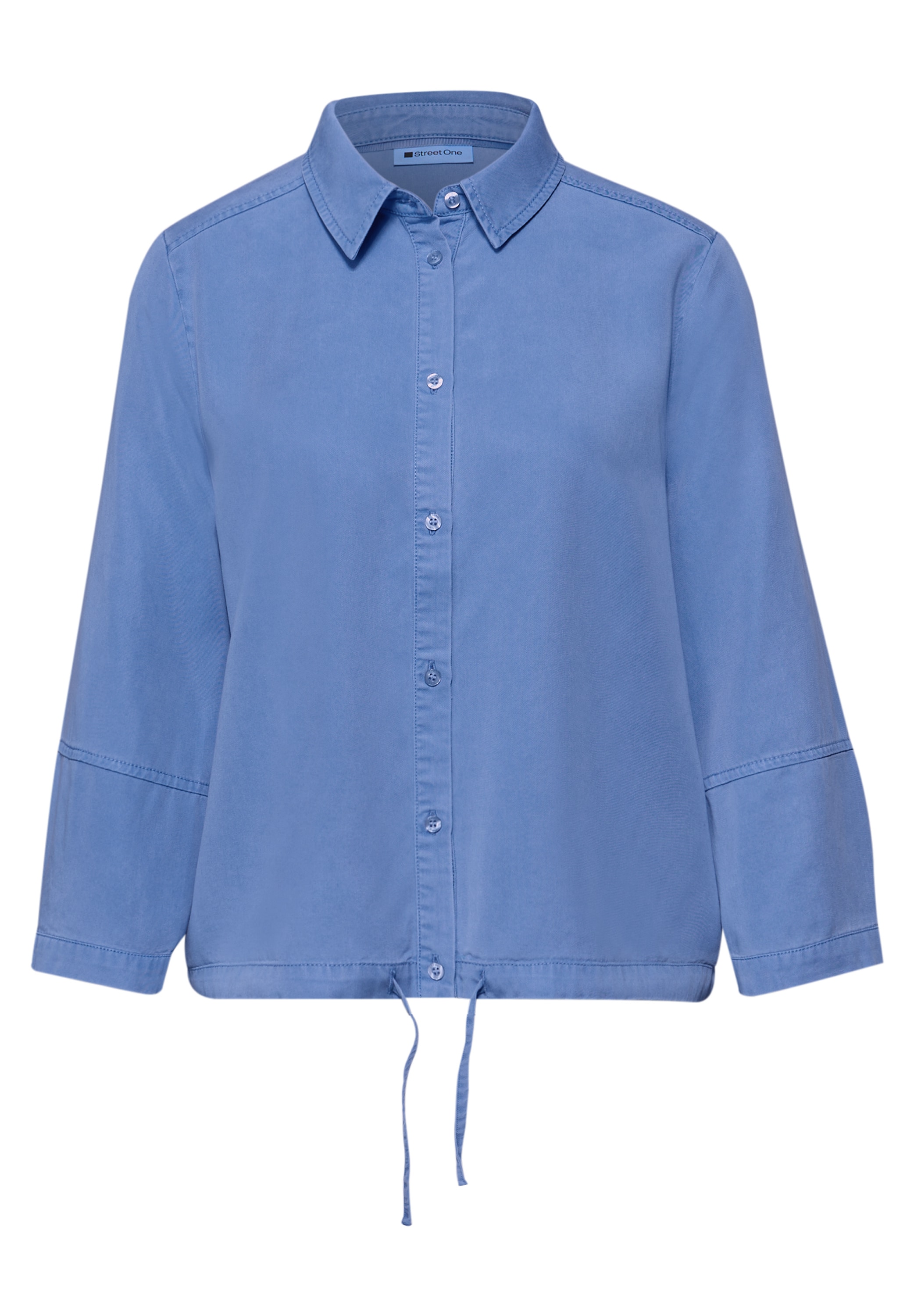 STREET ONE Blouse chemise im Washed-Look, 3/4-Arm
