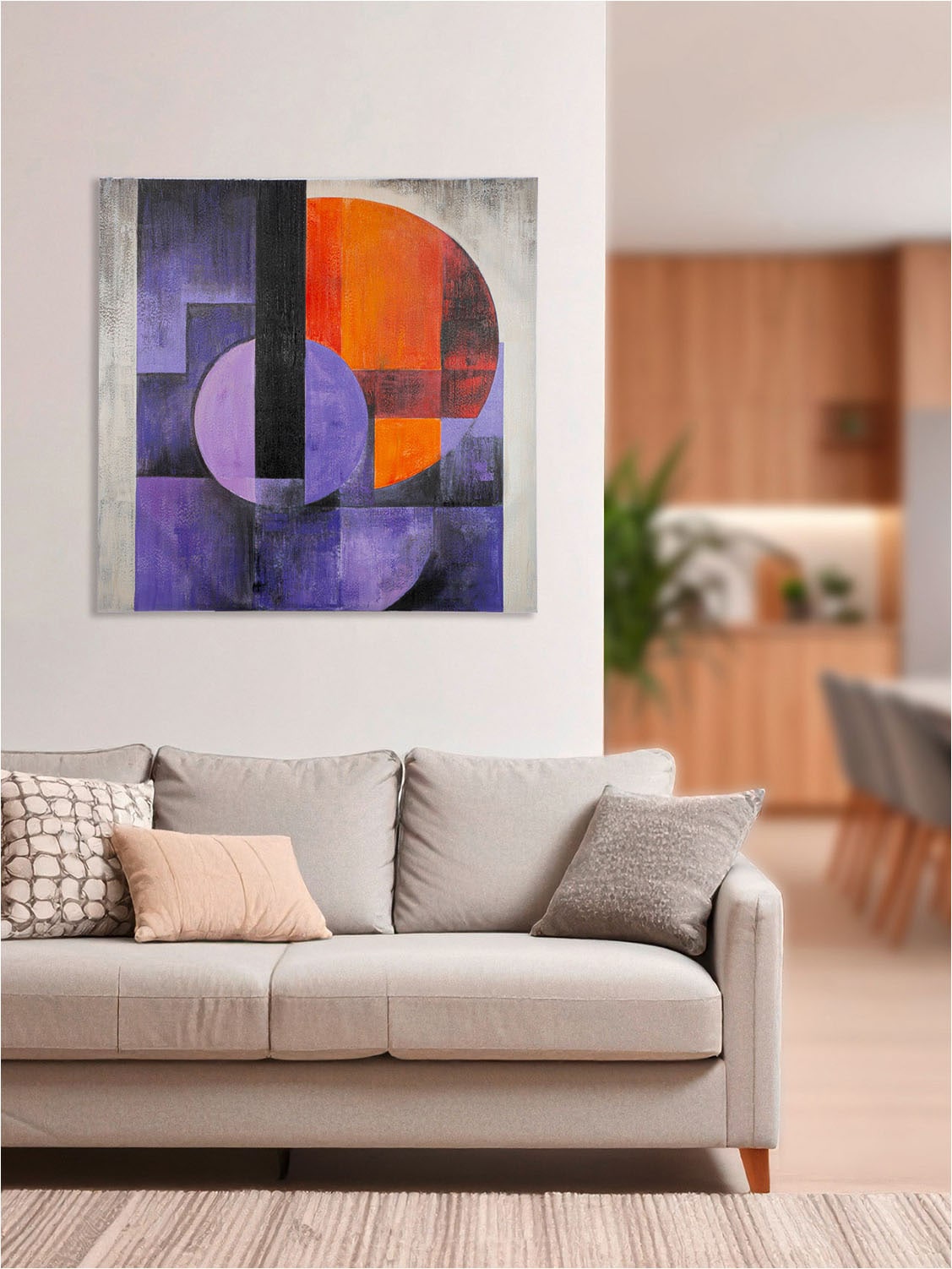 GILDE Tableau métallique »Bild quadratisch Clune« 1 cuis tlg.