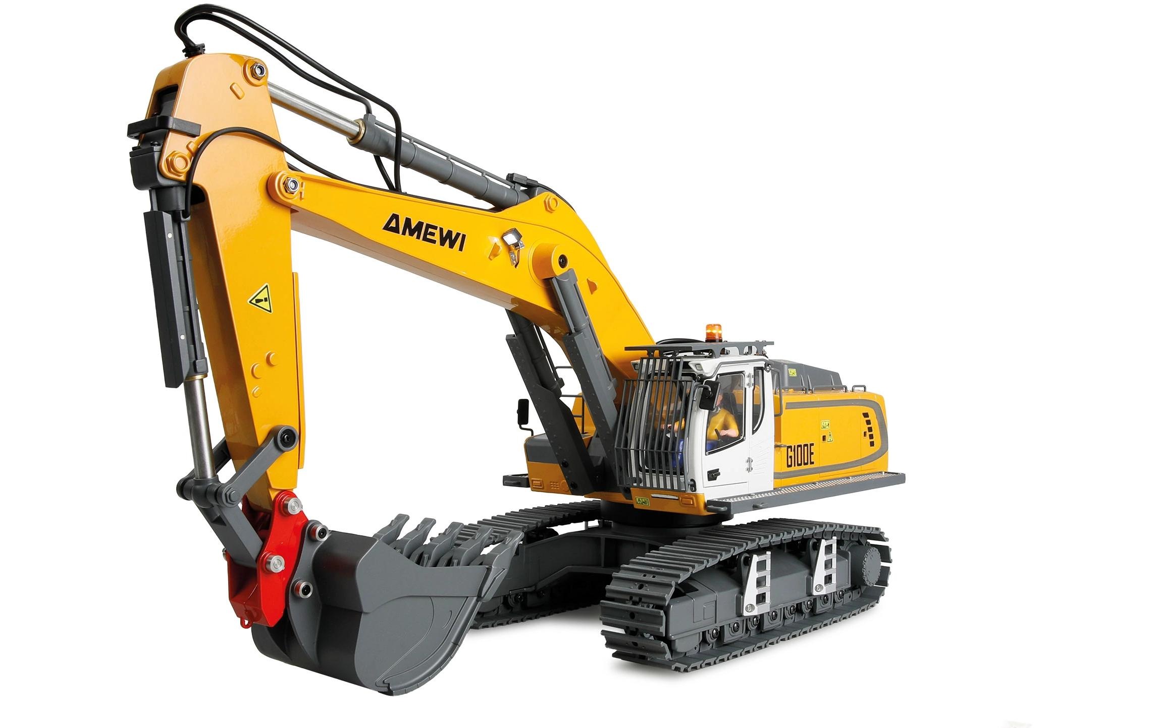 Image of Amewi RC-Bagger "G100E Vollmetall Bagger 1:18 RTR"