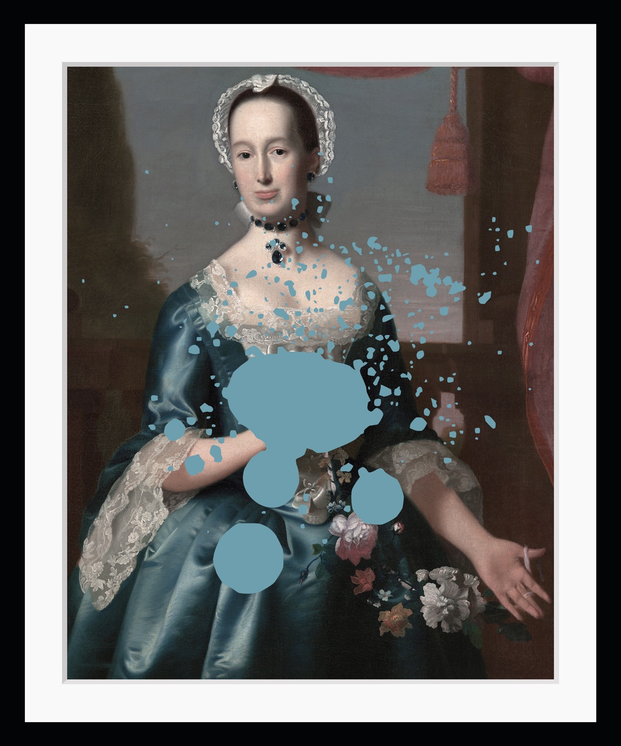 Image of queence Bild "Alina mit Farbklecks" Bilder von Frauen Frau Gemälde Historische Persönlichkeiten Kunst HD Premium Poster-Druck inkl. Holzrahmen