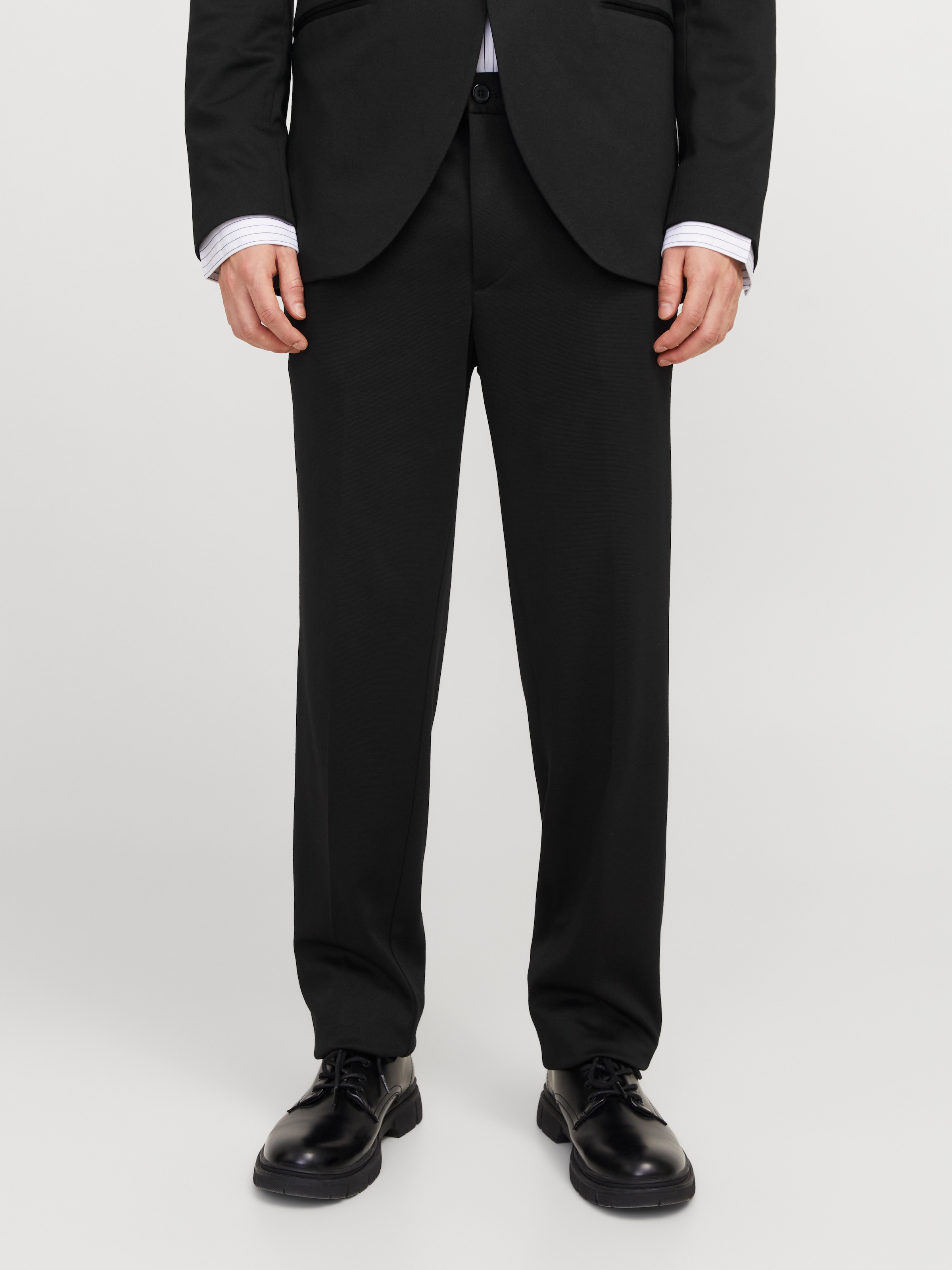 Image of Jack & Jones Anzughose "JPRJAXON Businesshose mit mittlerer Bundhöhe" unifarben, modisch, slim fit, Materialmix
