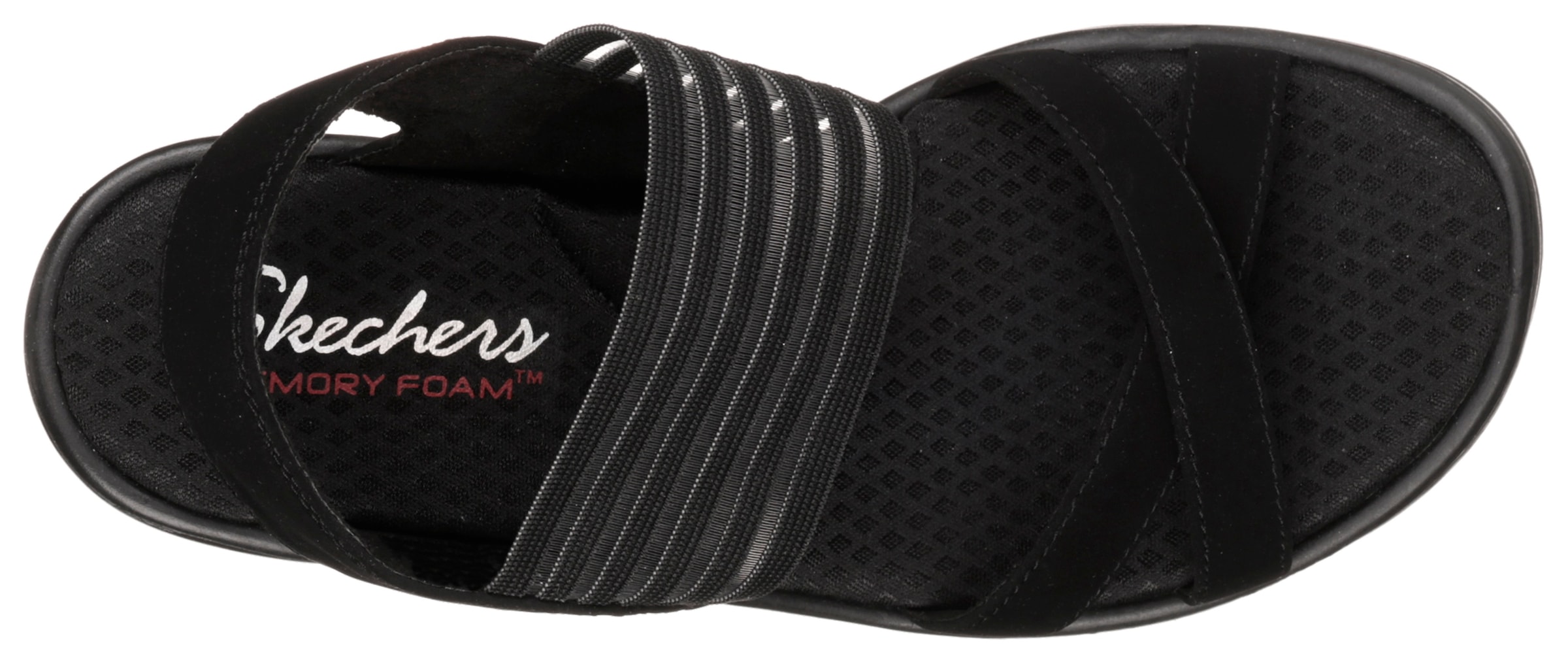 Skechers Keilsandalette »RUMBLERS-SOLAR BURST«, Sommerschuh, Sandale, Keilabsatz, mit Memory Foam