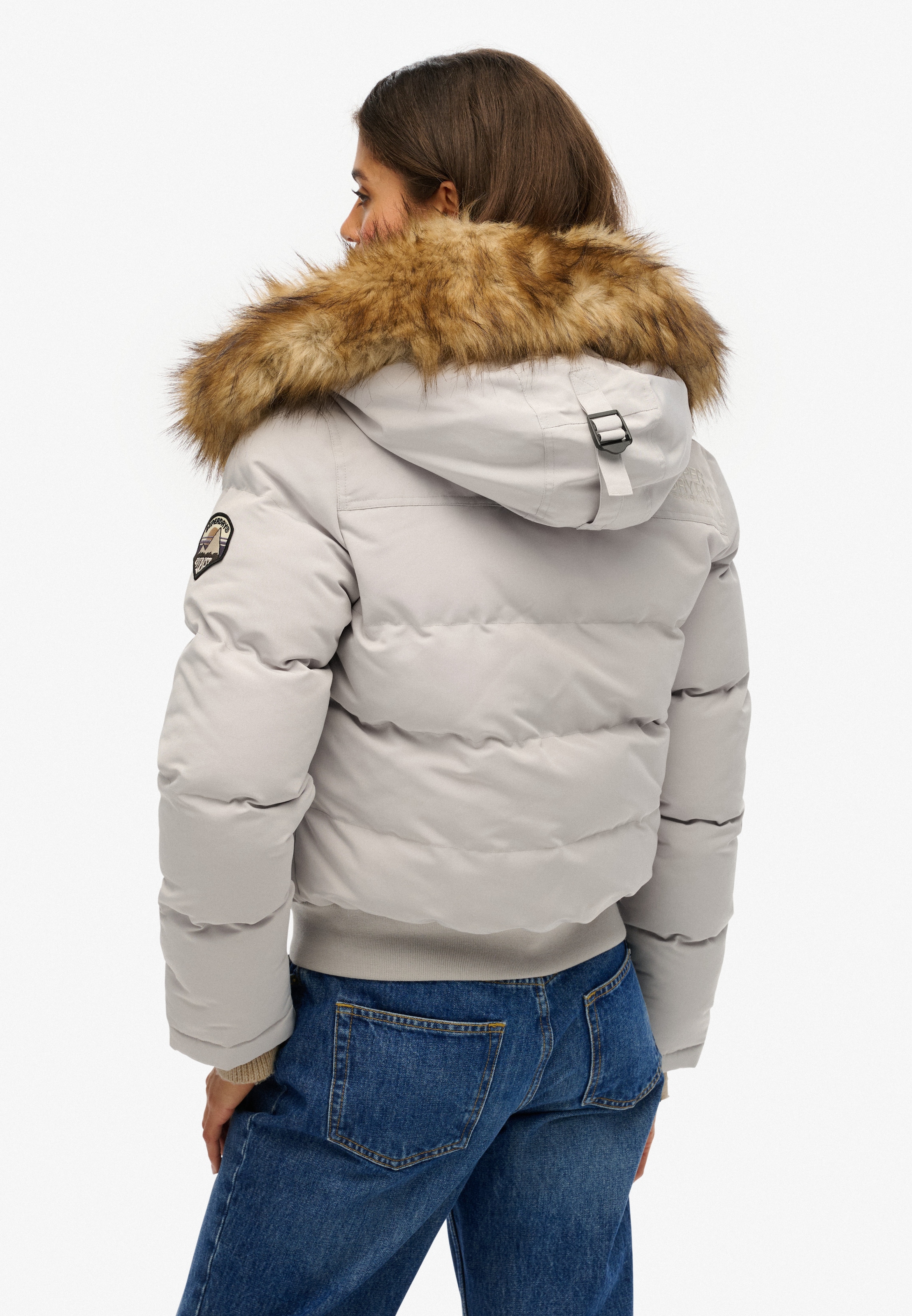 Superdry Steppjacke »EVEREST HOODED BOMBER JKT« mit Kapuze