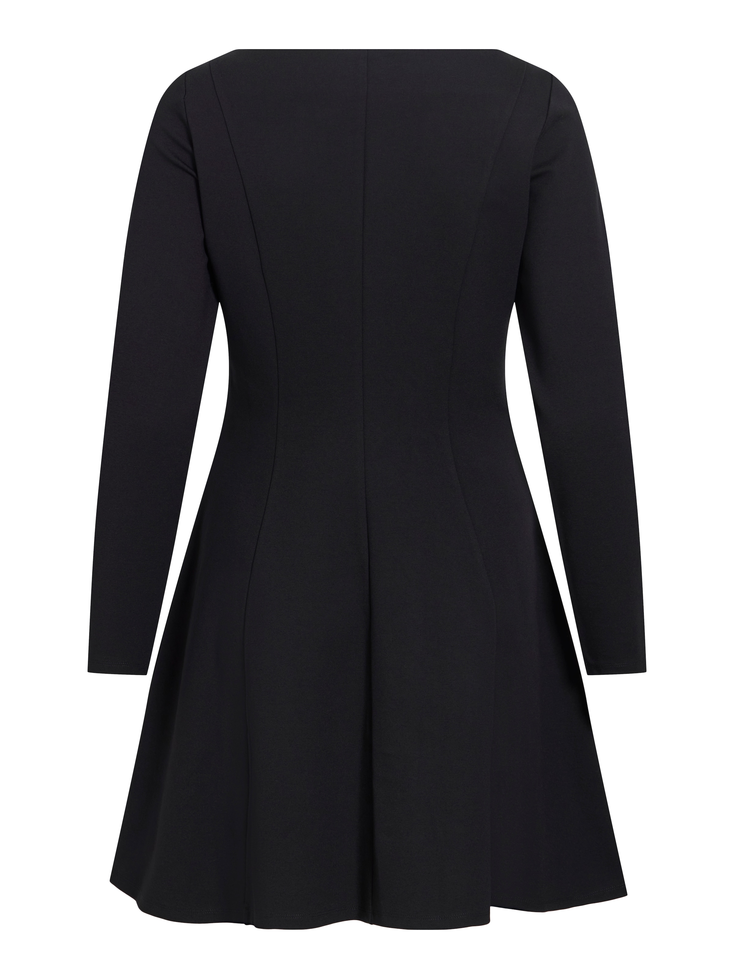 Vila Mini-robe »VISIBA BOAT NECK L/S DRESS - NOOS« Viskosemischung, eng geschnitten