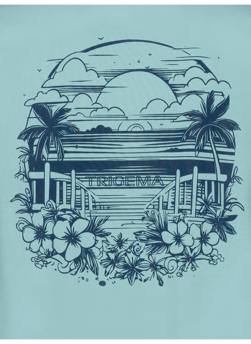 Trigema T-Shirt »TRIGEMA T-Shirt mit grossem Backprint«, (1 tlg.)