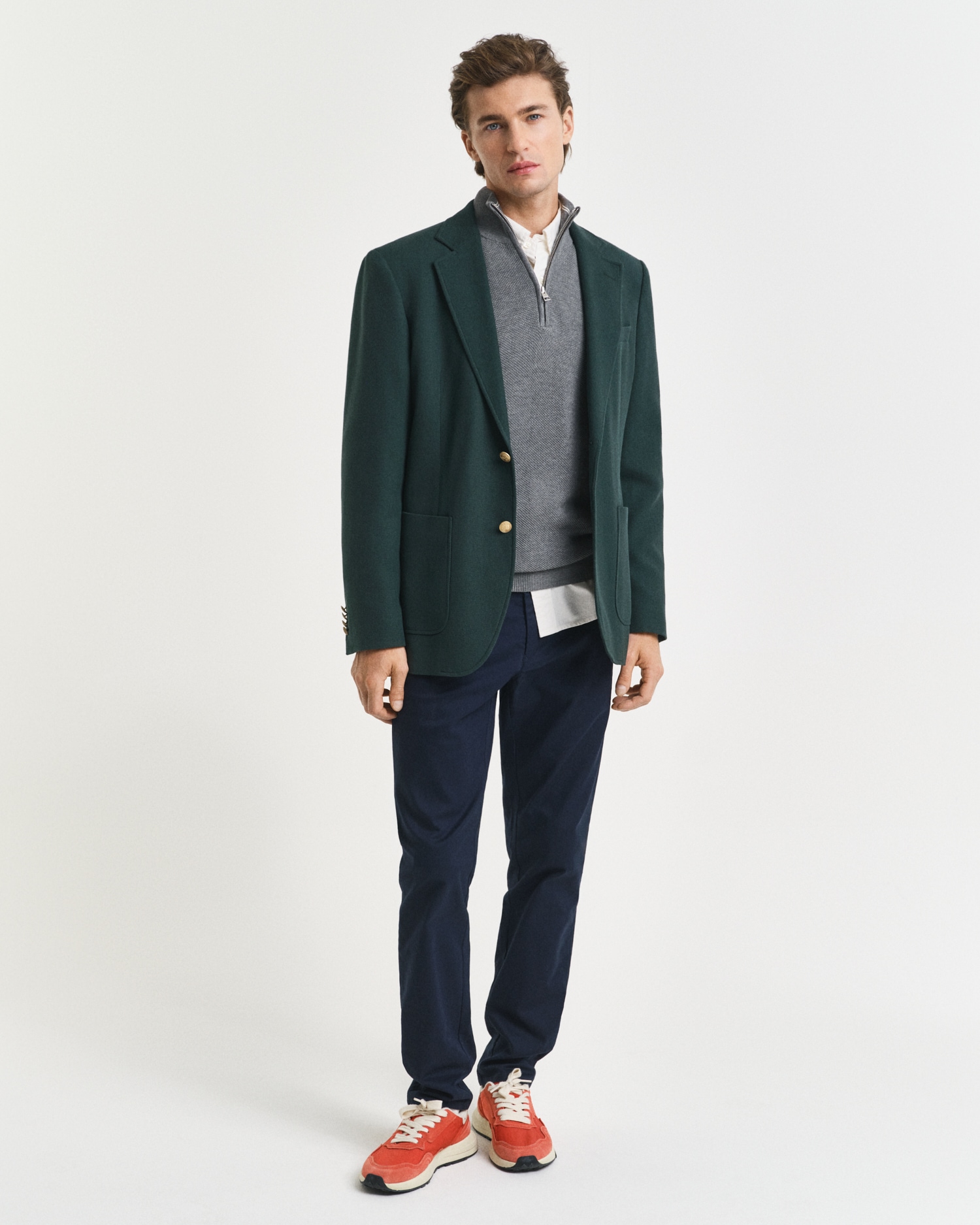 Gant Troyer »COTTON PIQUE HALF ZIP« mit Piqué-Struktur