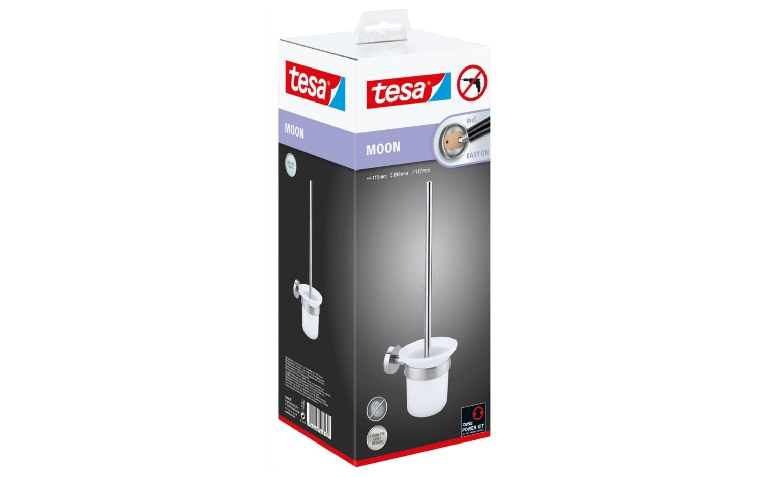 tesa WC-Garnitur »Moon«, aus Metall-Glas