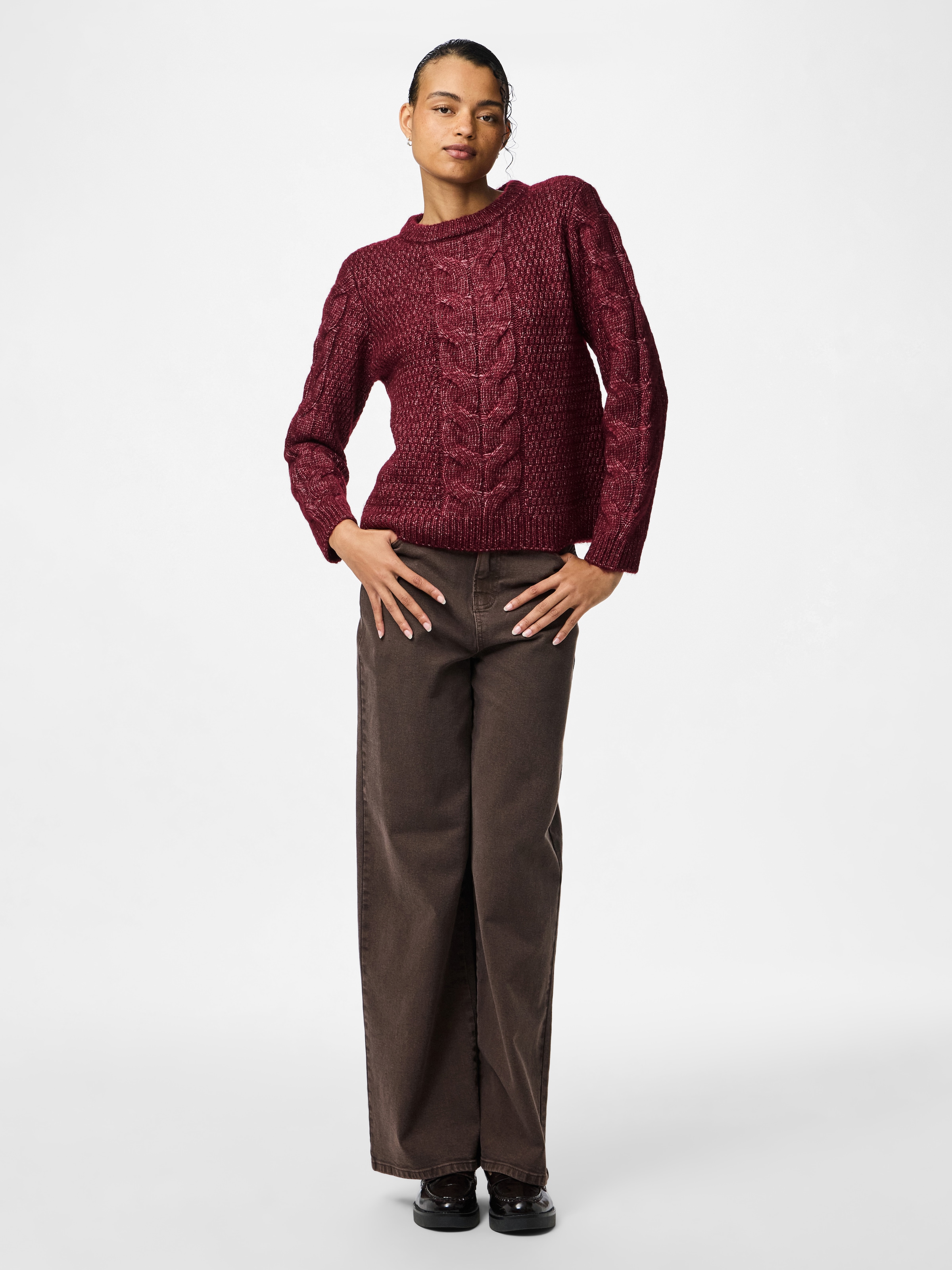 pieces Pull en tricot »PCNINA LS O-NECK KNIT NOOS BC«