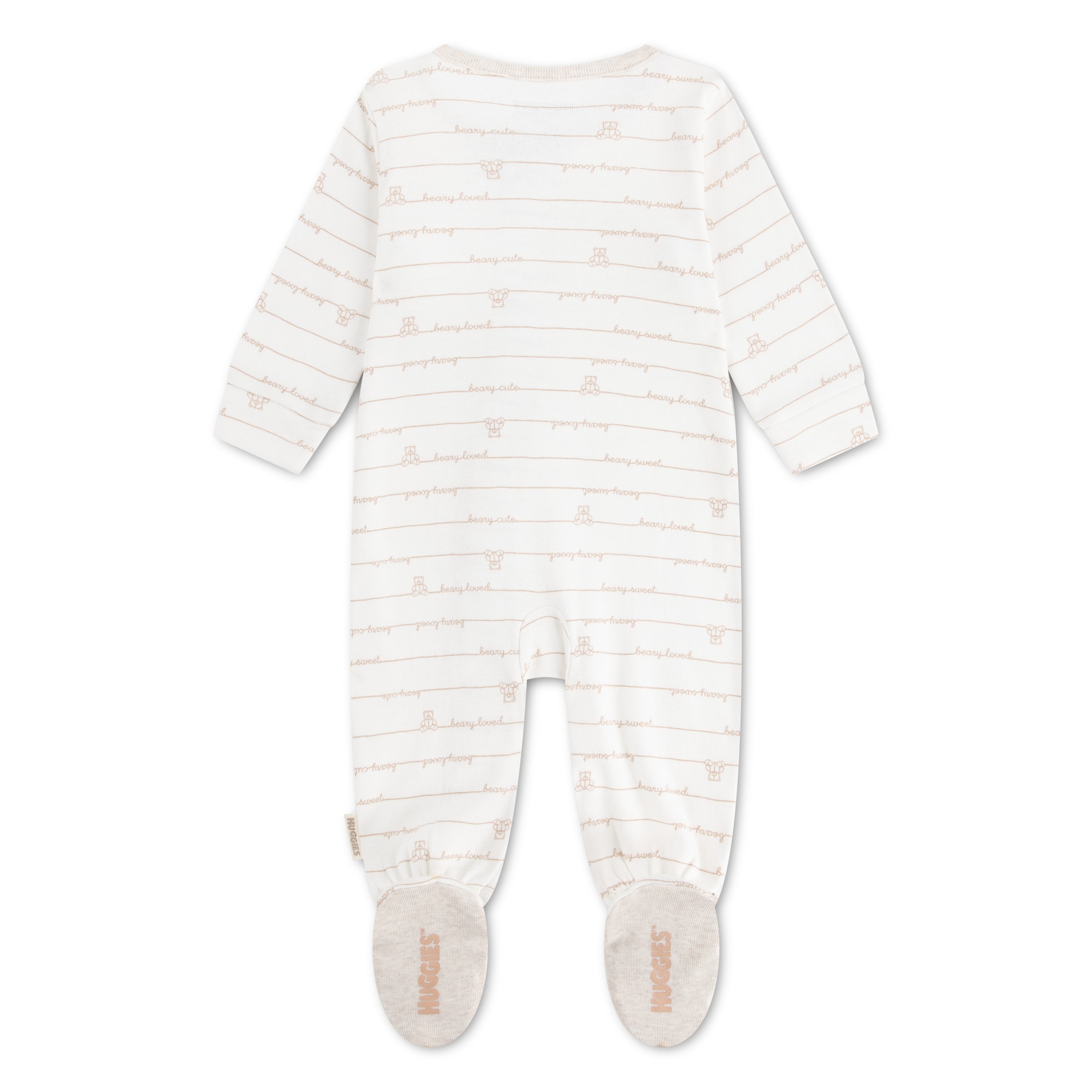 HUGGIES babywear Combinaison »HUGN FOOTED COVERALL« Langarm mit Füssen-durchgehener Reissverschluss-Allover-Print-unisex