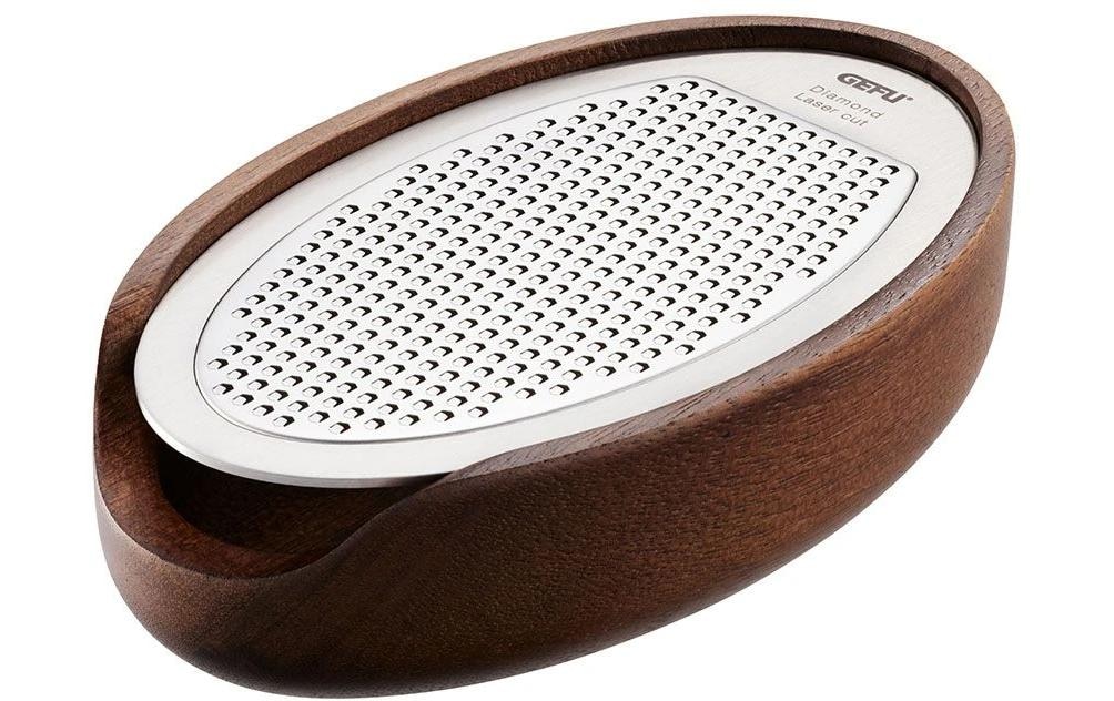 GEFU Küchenreibe »Käsereibe Parmezo Silber/Braun«