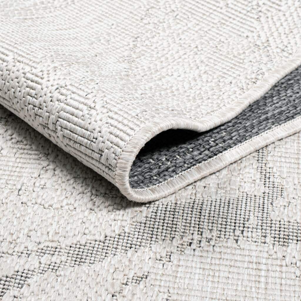 Carpet City Outdoorteppich »DUO RUG 5733« rechteckig 5 mm Höhe Wendeteppich Wetterfest In- & Outdoor, Balkon, Terrasse, Wohnzimmer