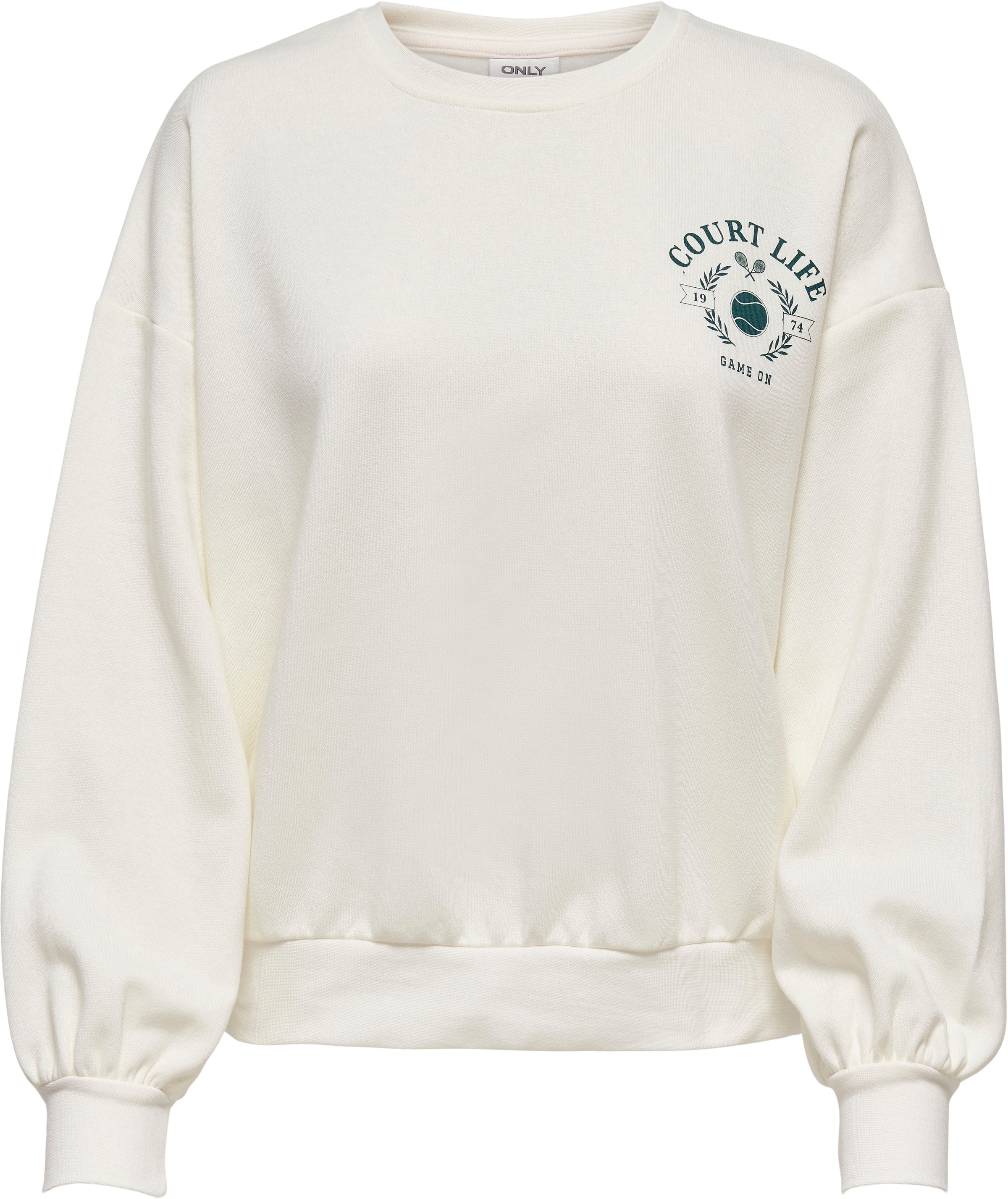 Image of Only Sweatshirt »ONLRETRO TENNIS L/S O-NECK«, im Retro Tennis Look bei Ackermann Versand Schweiz