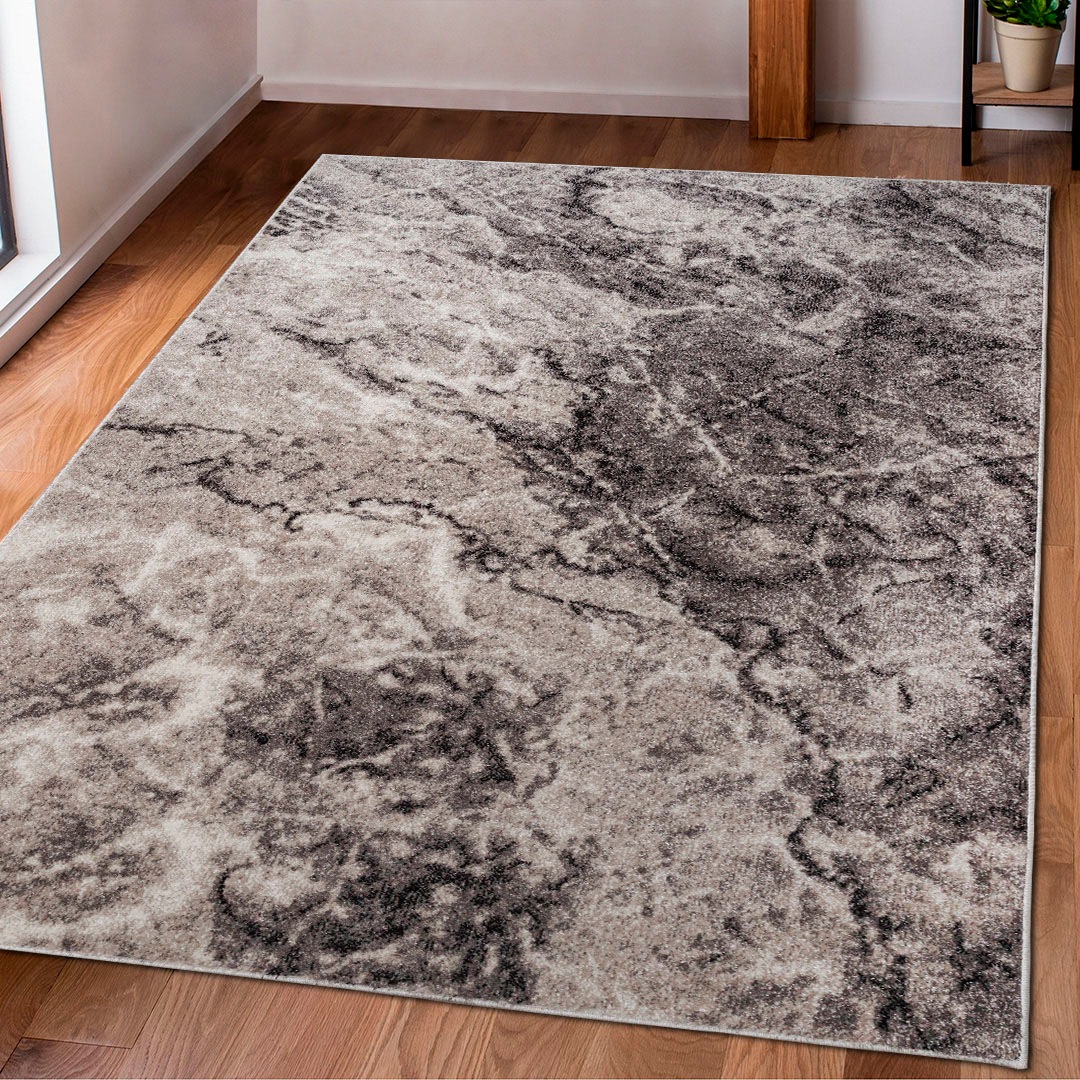 Image of GOODproduct Teppich "Saniel" rechteckig 9 mm Höhe mit besonders weichem Flor, Kurzflor, Marmor-Optik, Wohnzimmer