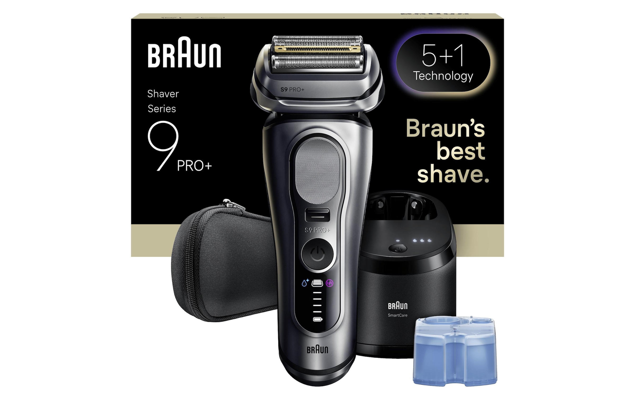 Braun Épilateur électrique pour le visage »Series 9 Pro+ 9667cc« station de nettoyage