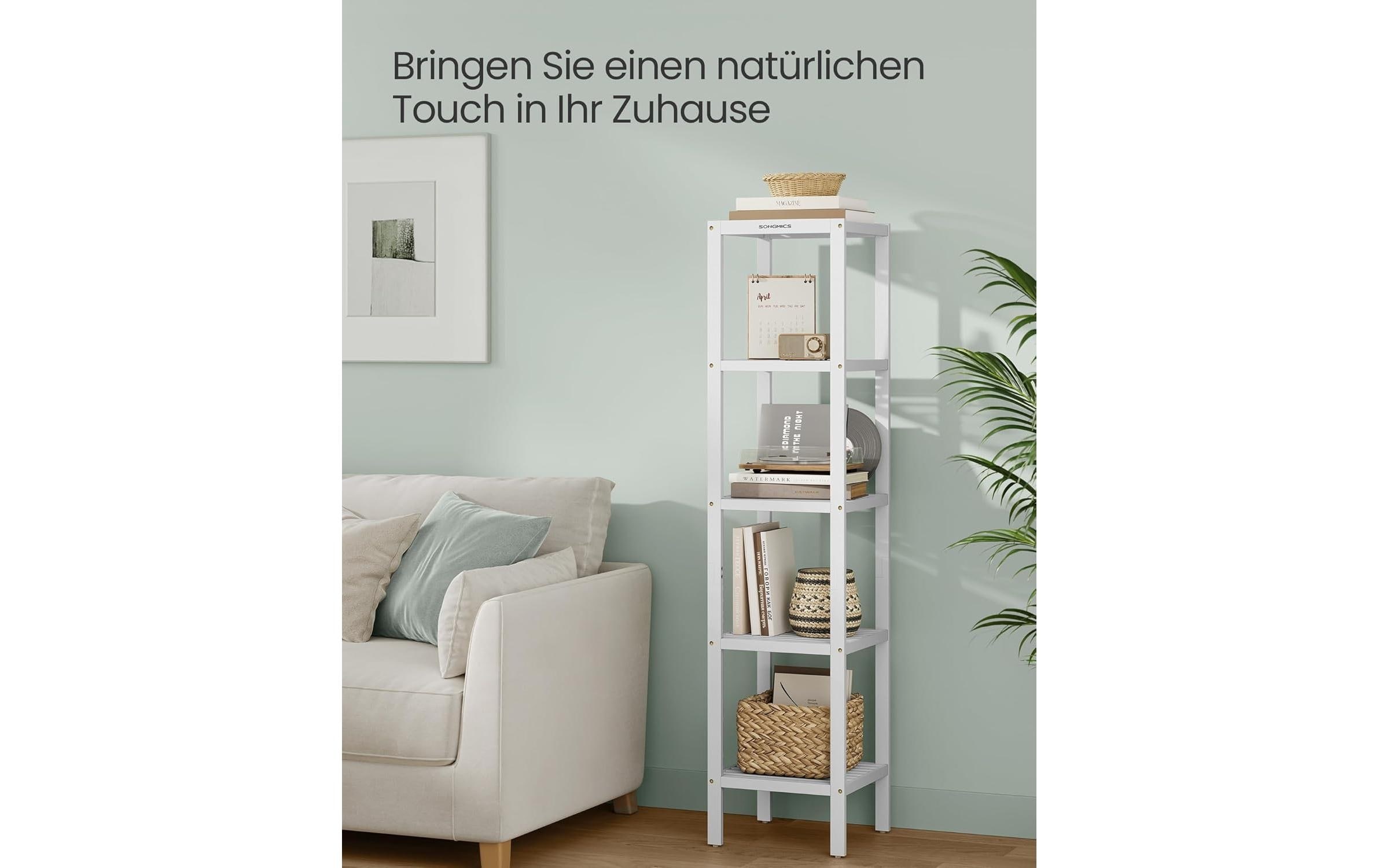 SONGMICS Regal »mit 5 Ebenen 33 x 33 x 146 cm«