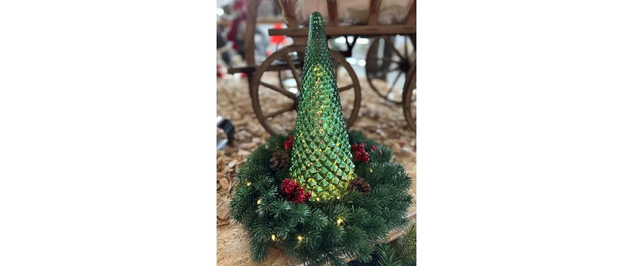   LED-Dekofigur »Dameco Tanne Glas 16 cm x 16 cm x 36 cm«