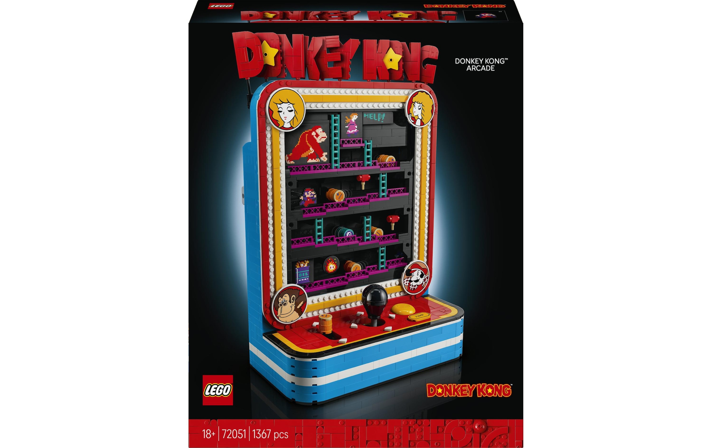 LEGO® Konstruktionsspielsteine »Donkey Kong Arcade (72051), LEGO Super Mario« Made in Europe