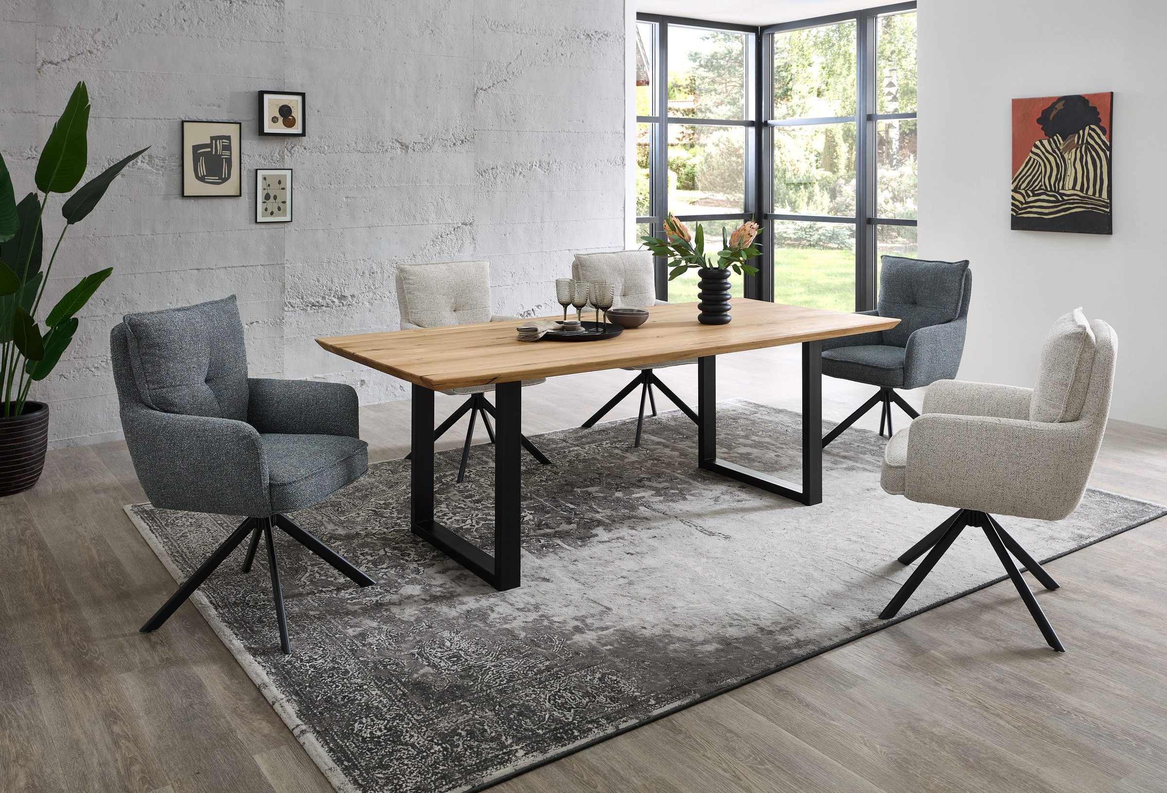 Stolkom Armlehnstuhl »Sofia young« (Set) 2 Stk.180 grad drehbar mit Auto-Return, Federkern im Sitz