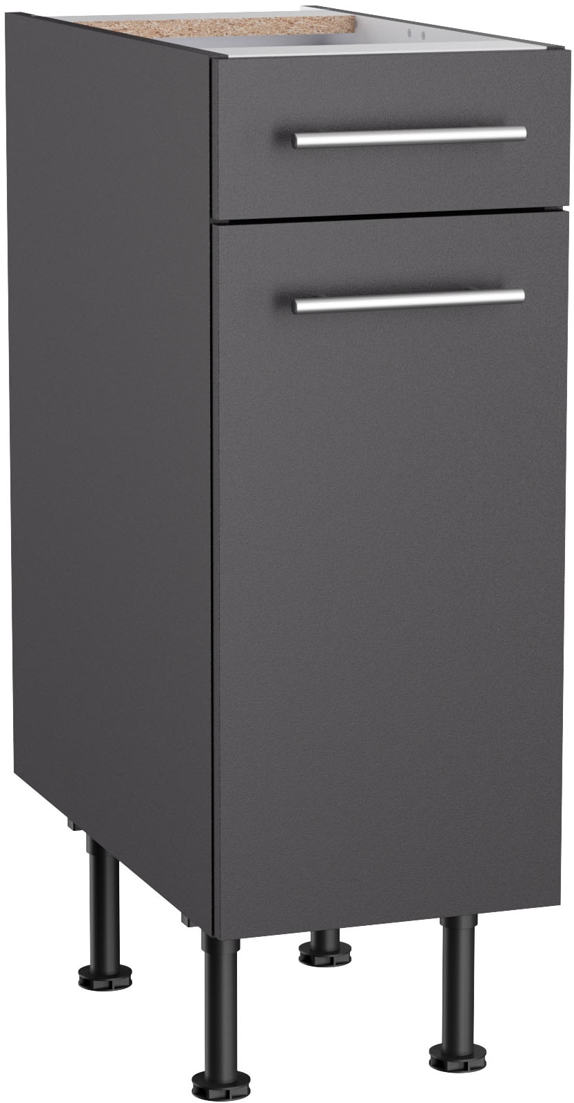 Image of KOCHSTATION Unterschrank "KS-Bern2" Breite 30 cm, 1 Tür, 1 Schubkasten, 1 Einlegeboden
