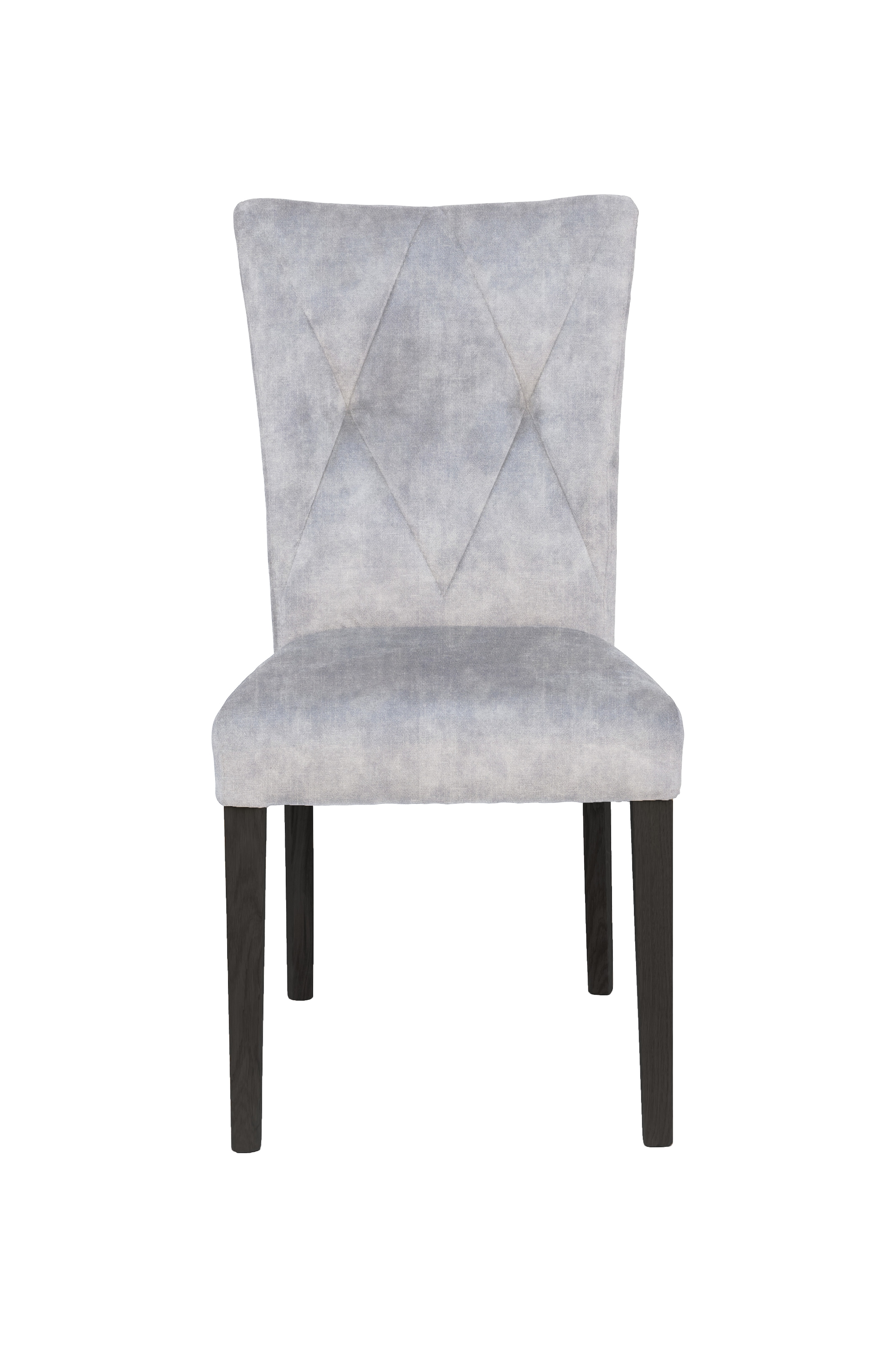 Home affaire 4-Fussstuhl »Diamond«, (Set), 2 St., Samtvelours, Sitz und Ruecken gepolstert