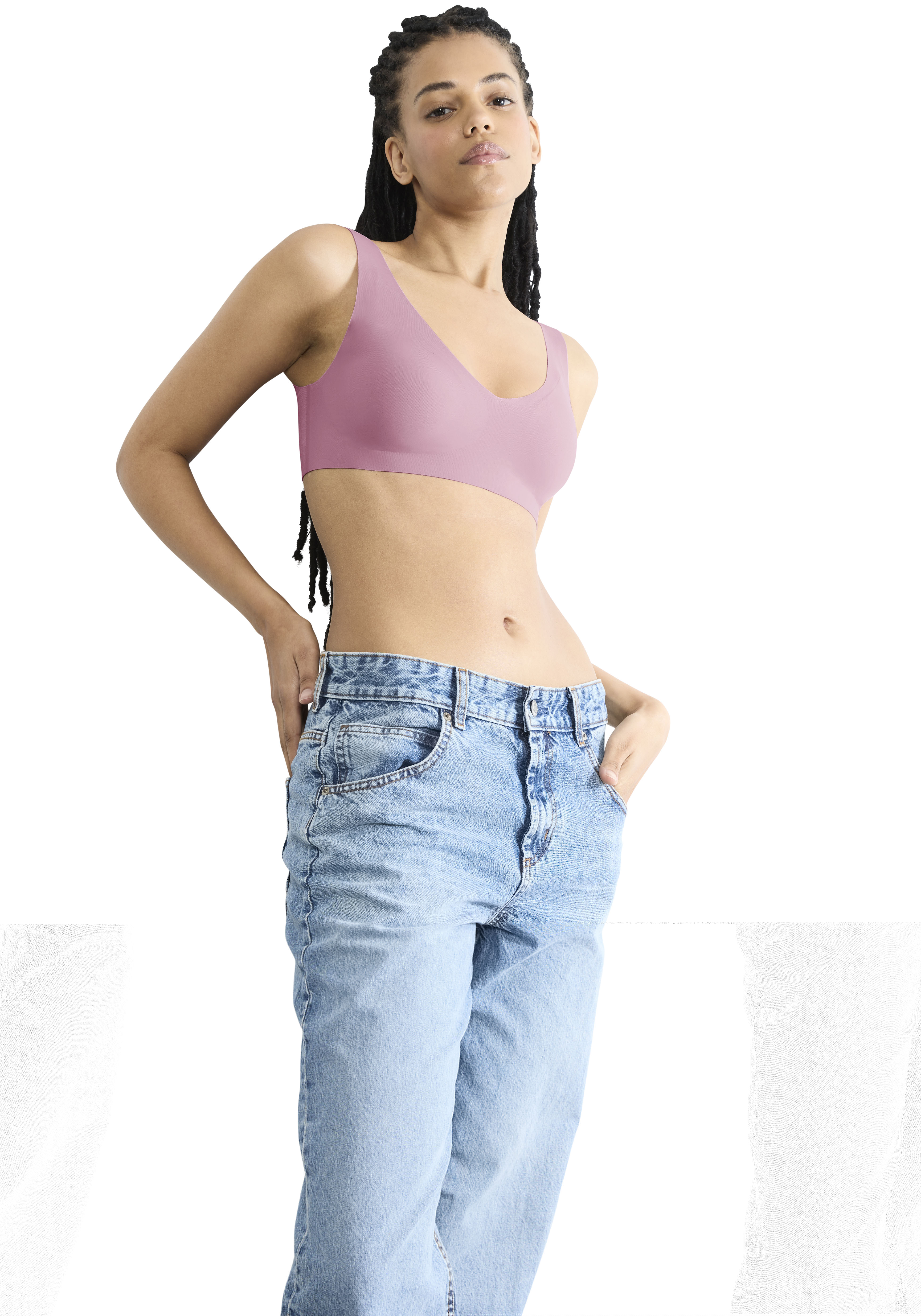 sloggi Bralette »ZERO Feel 2.0«, nahtlos, herausnehmbare Pads, Mikrofaser, doppellagig