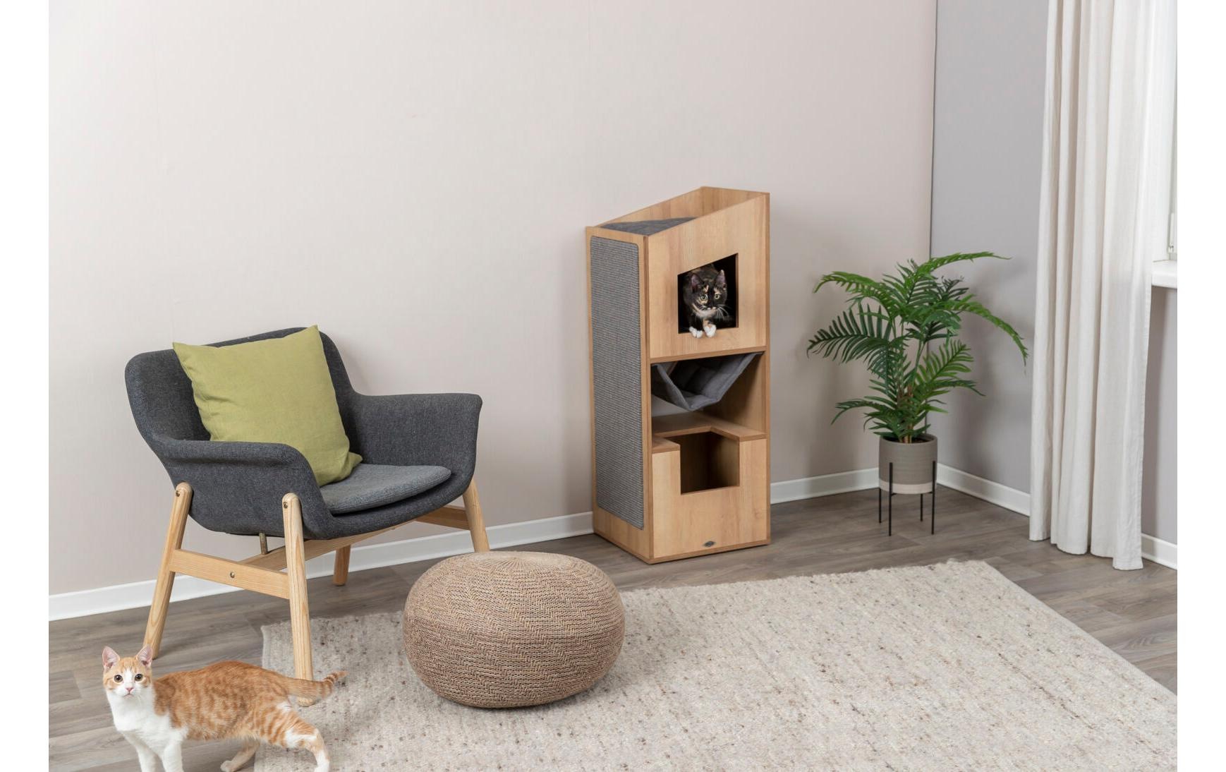 TRIXIE Kratzbaum-Liegemulde »Trixie CityStyle 105 cm Braun/Grau«
