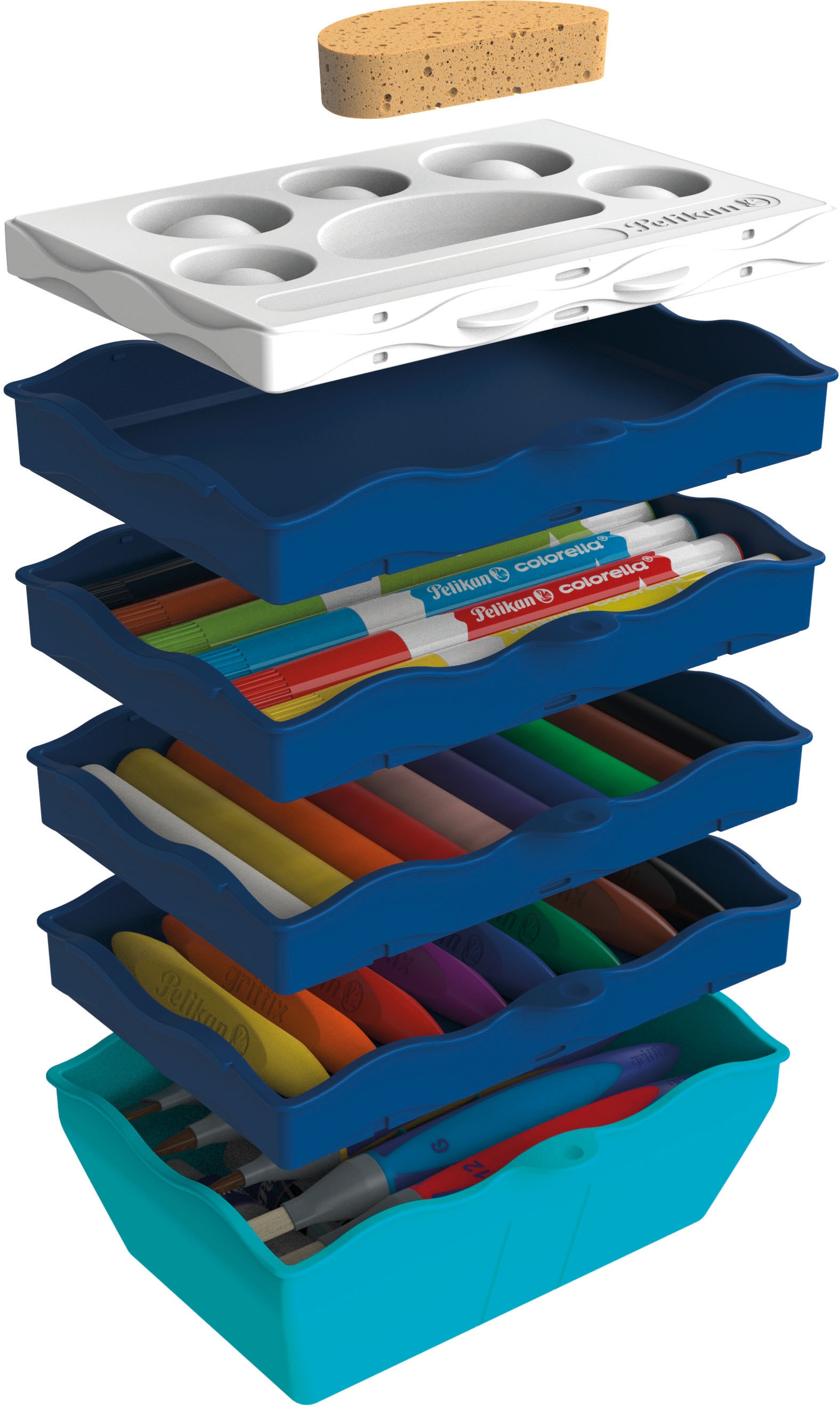 Image of Pelikan Kreativset »Kreativfabrik - Supertower«, Inklusive Tragetasche, Made in Germany bei Ackermann Versand Schweiz