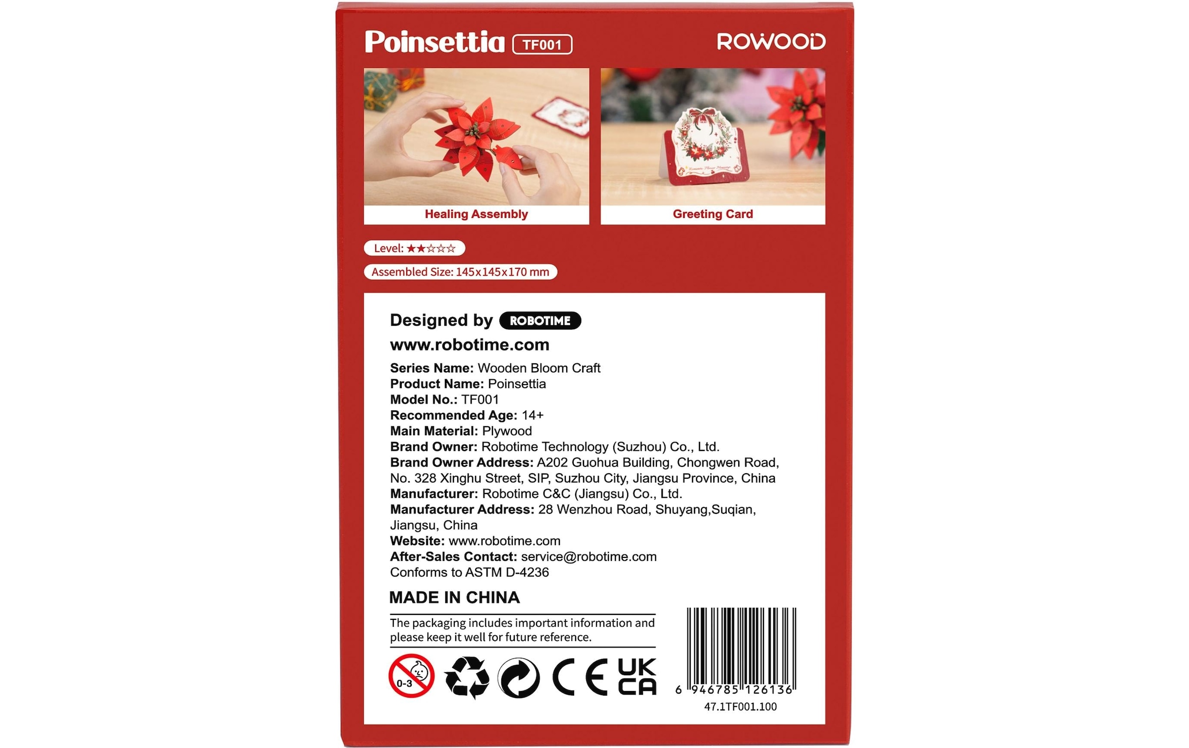   Modellbausatz »Rolife Poinsettia Weihnachtsstern«