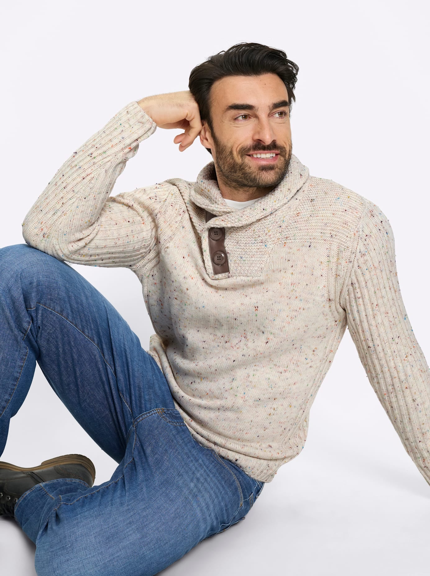 Marco Donati Pull à col châle »Pullover«