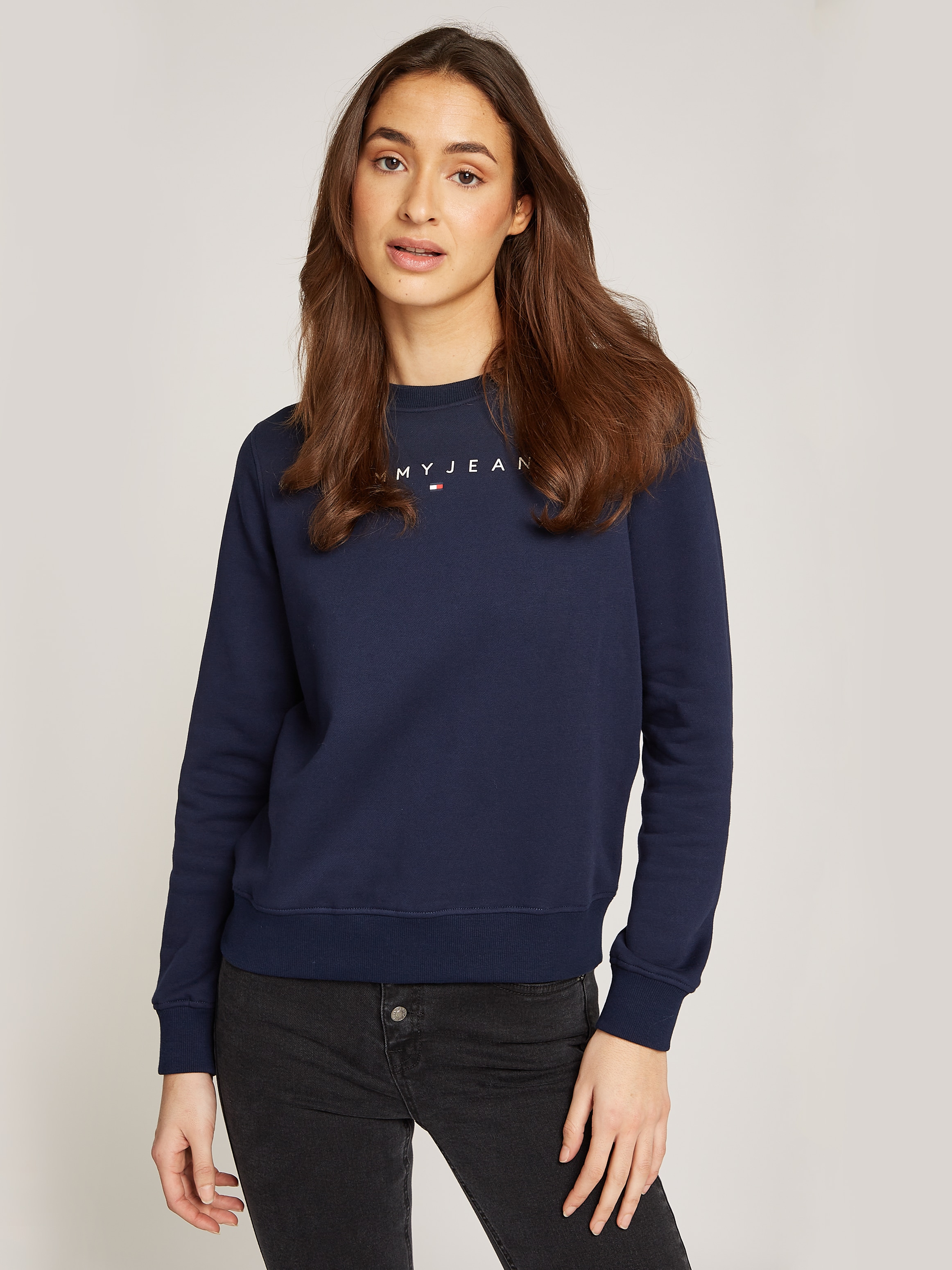 Tommy Jeans Sweatshirt »TJW REG LINEAR CREW EXT«, mit Logoschriftzug